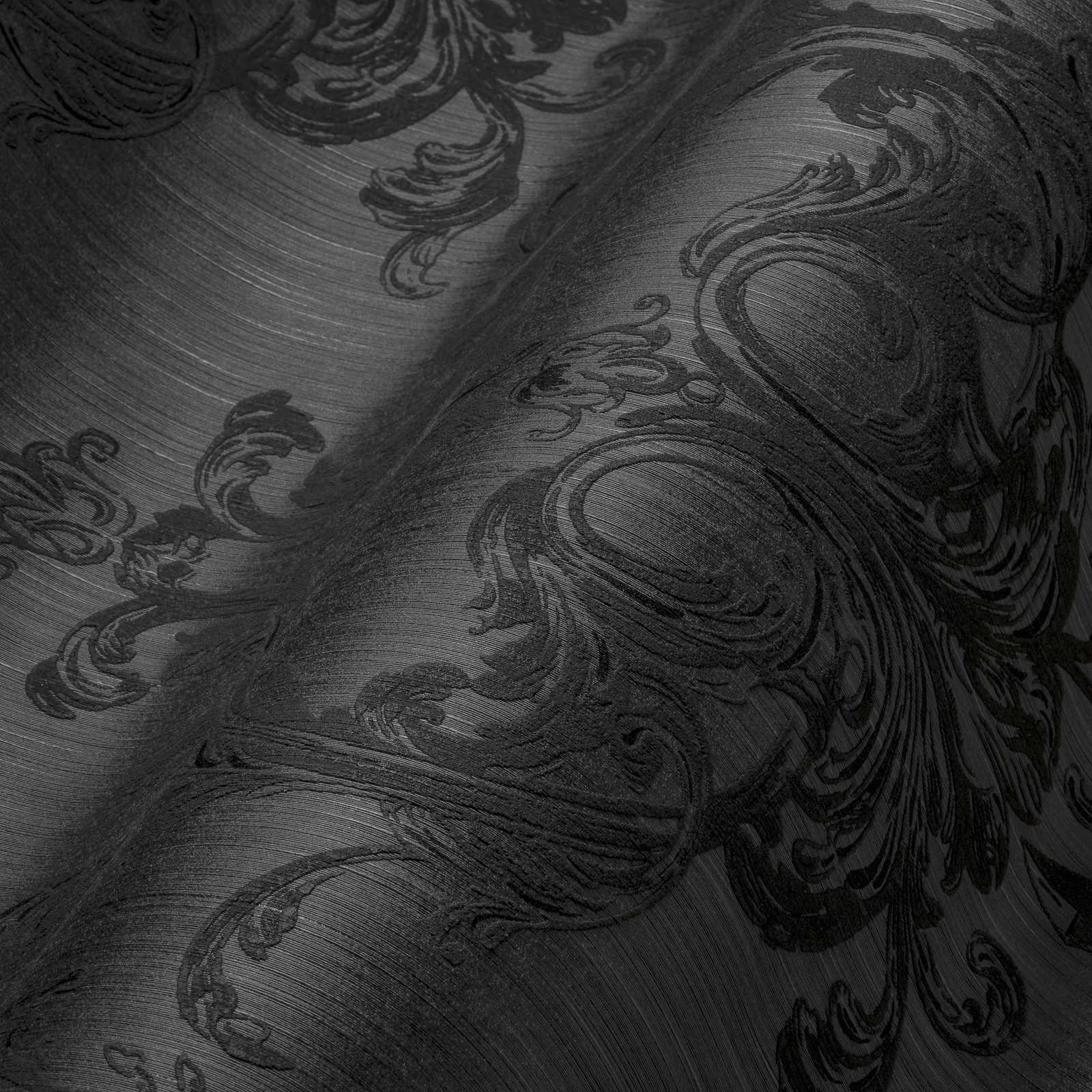             Ornament wallpaper detailed with textured pattern - brown
        