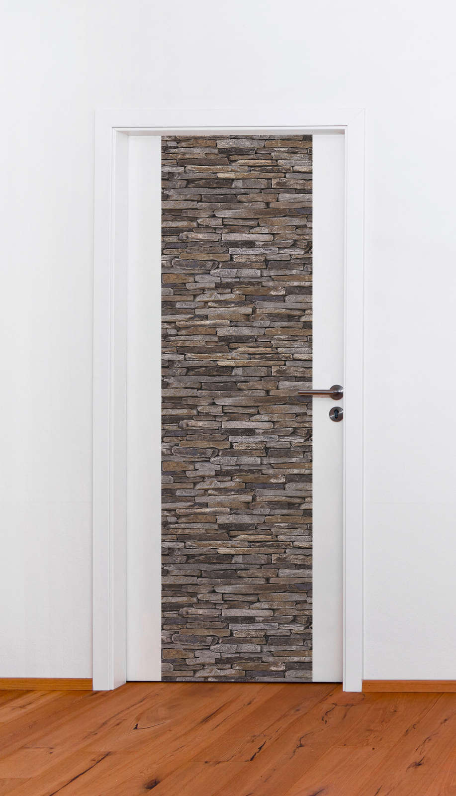             Masonry wallpaper with stone look & 3D motif - brown
        