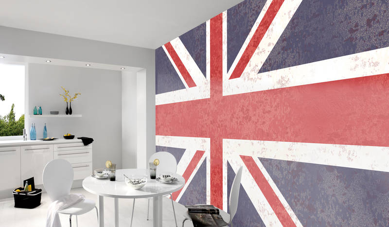             Muurschildering Union Jack - Vlag van Groot-Brittannië
        