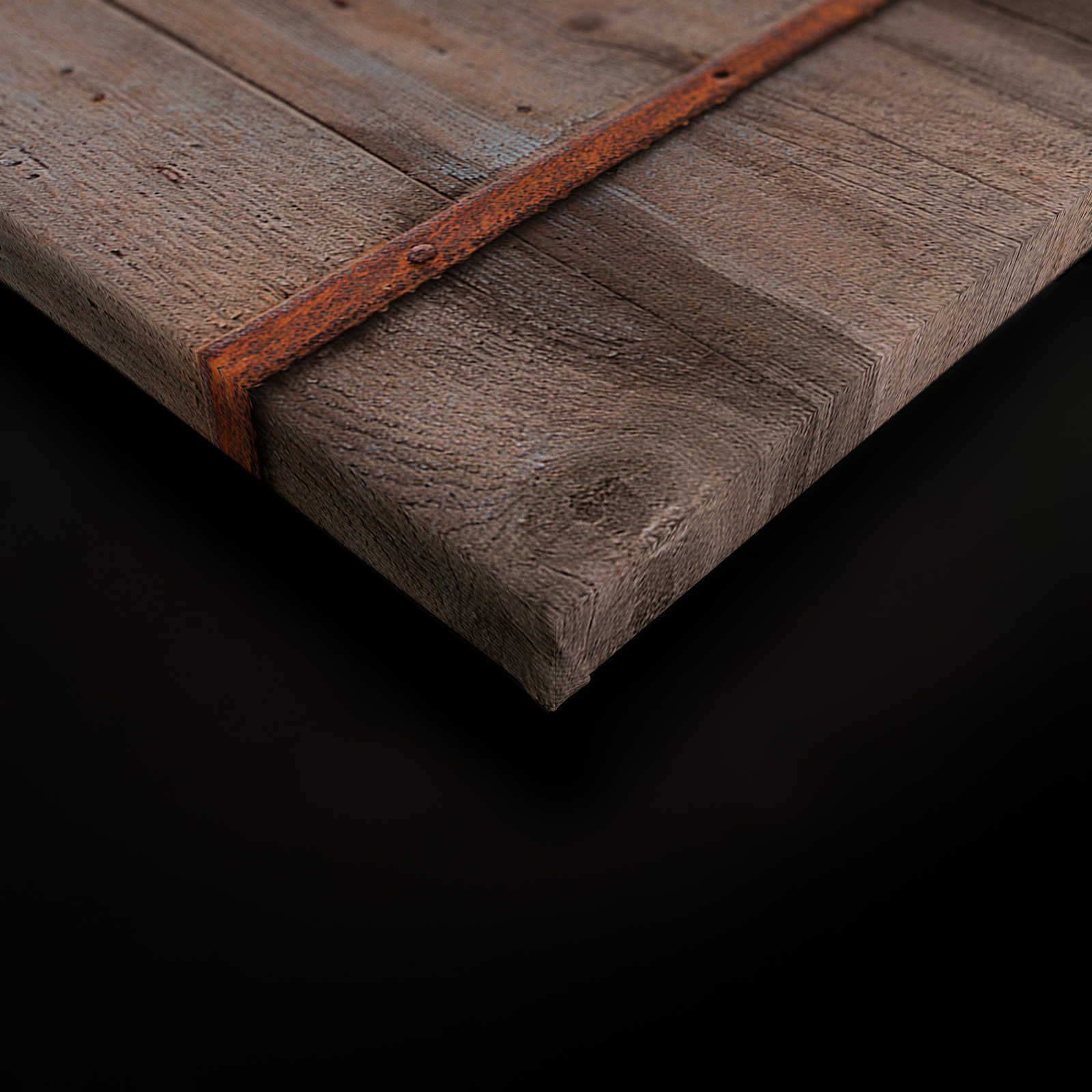             Lienzo de madera Pintura Puerta de Granero Aspecto Usado - 0,90 m x 0,60 m
        