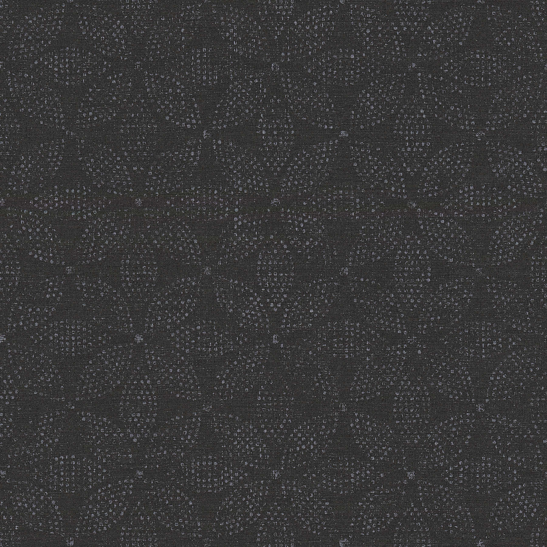         Pattern wallpaper African Style graphic dot painting - black, silver
    