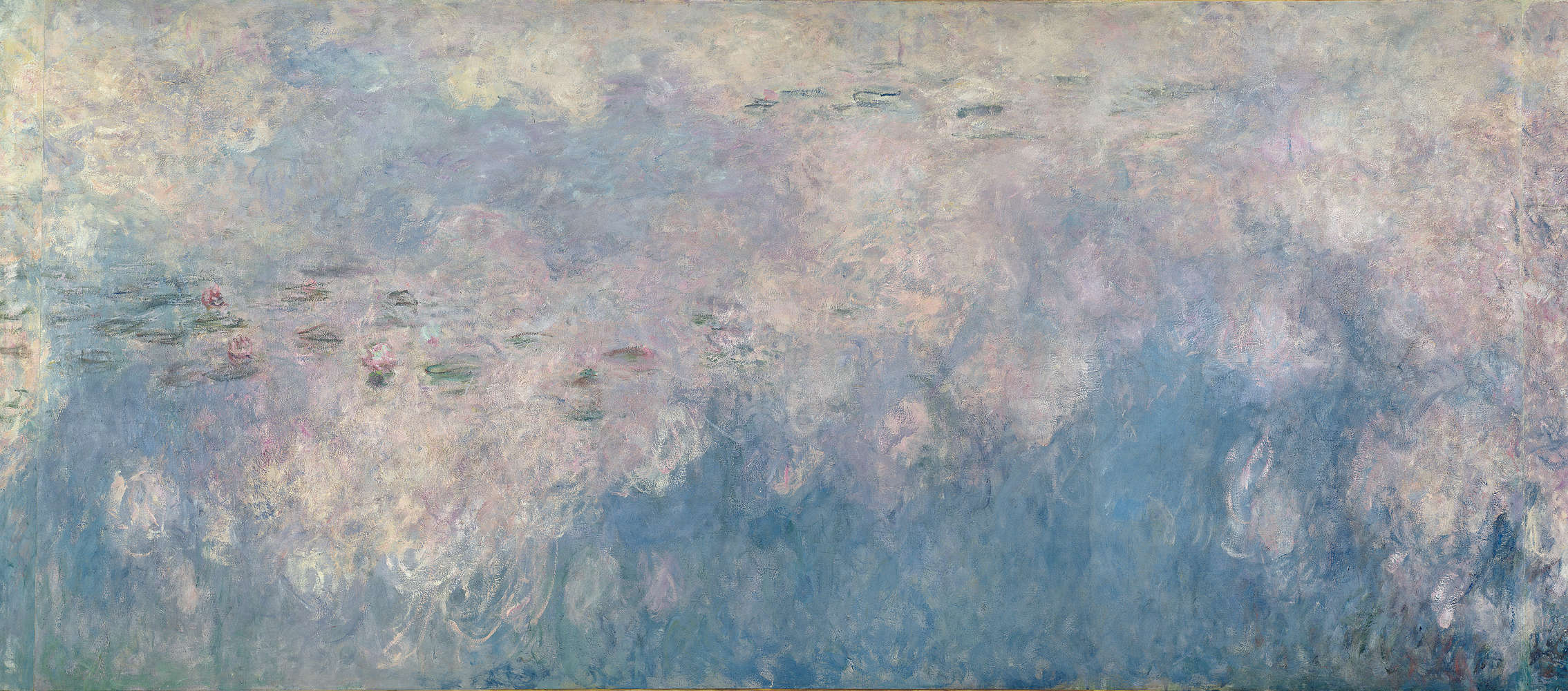             Papier peint panoramique "Les nénuphars Les nuages" de Claude Monet
        