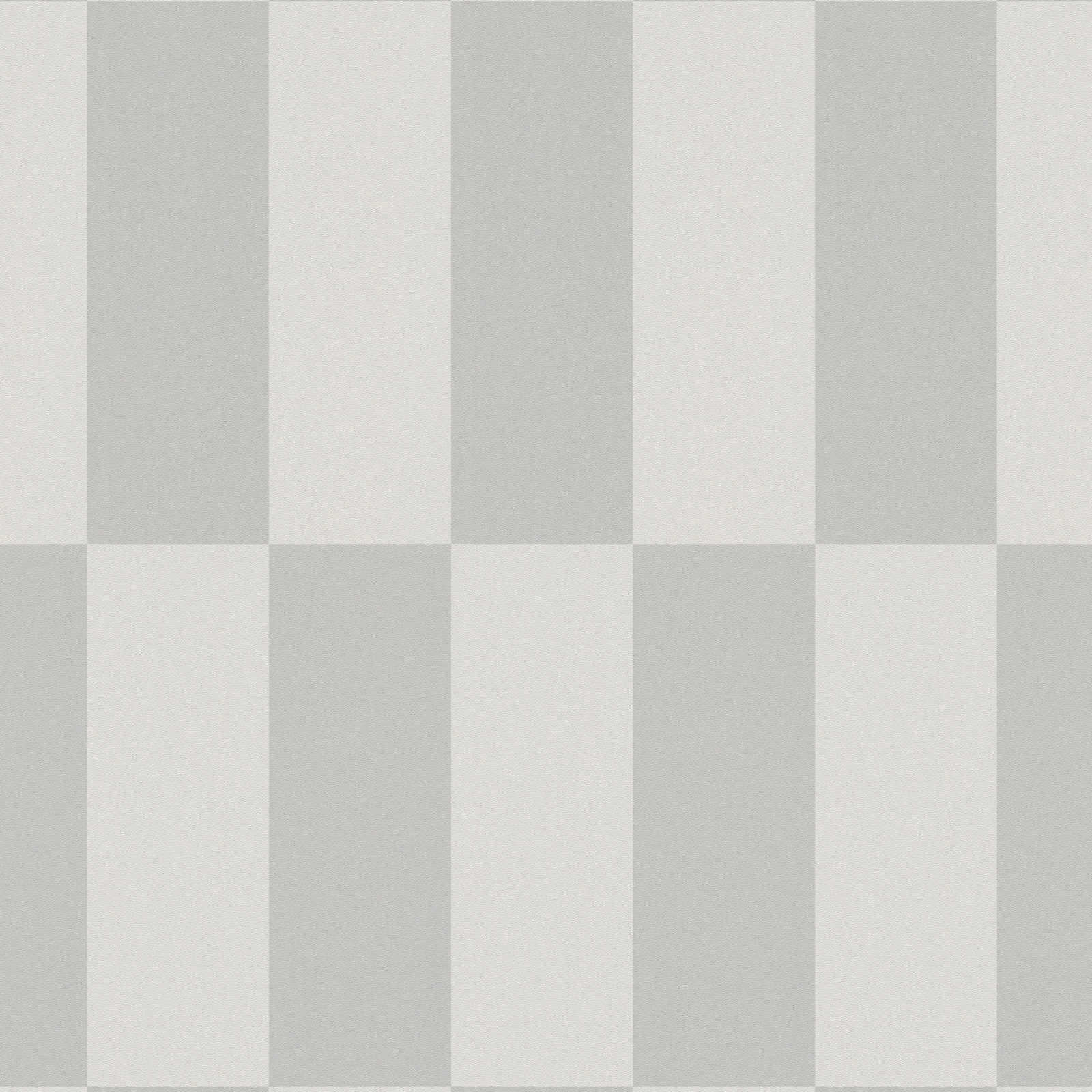             Papier peint intissé avec motif graphique à carreaux - gris
        