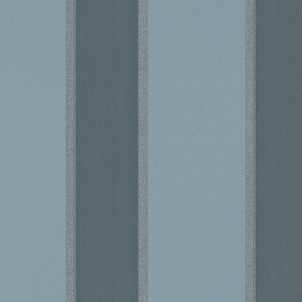             Stripes non-woven wallpaper with metallic accent - blue
        