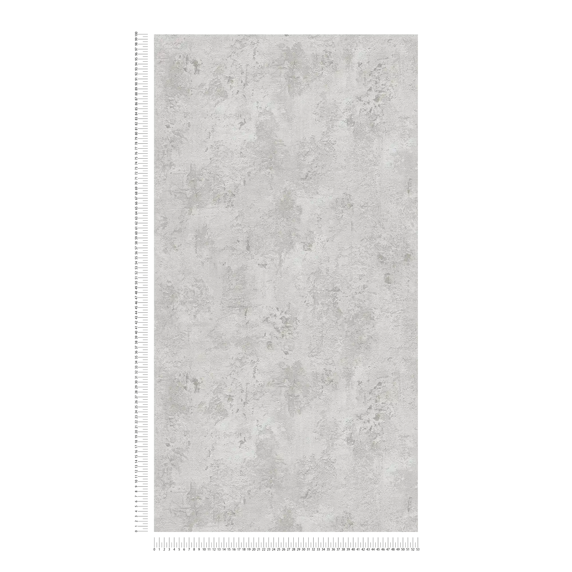             Carta da parati grigia effetto cemento con aspetto usato - Grigio
        