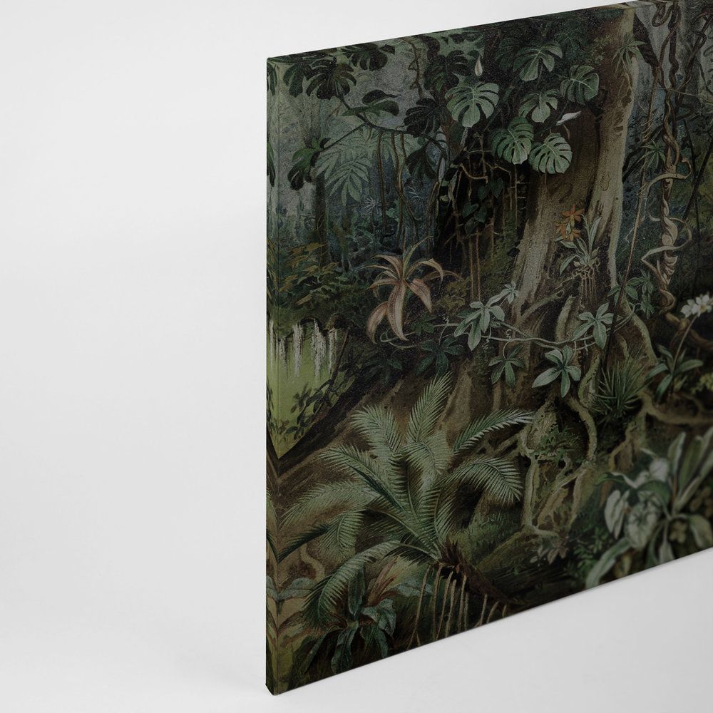             Jungle Tekeningstijl Canvas Beeld - 1,20 m x 0,80 m
        