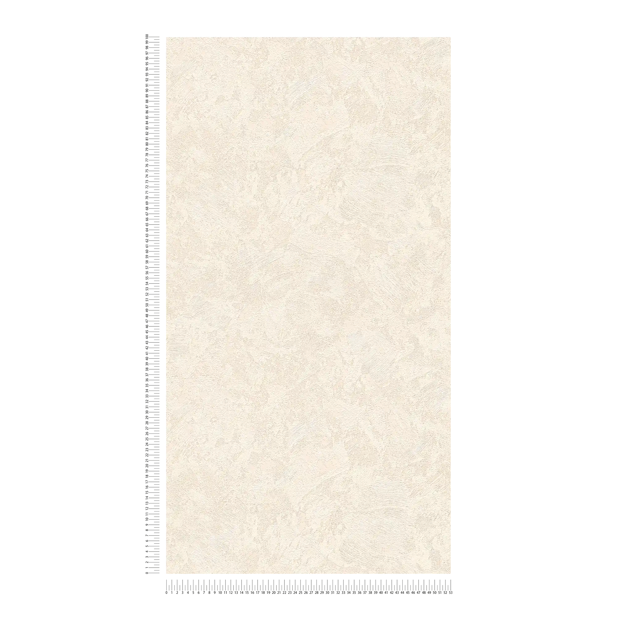             Carta da parati in tessuto non tessuto effetto intonaco con texture ruvida - crema
        