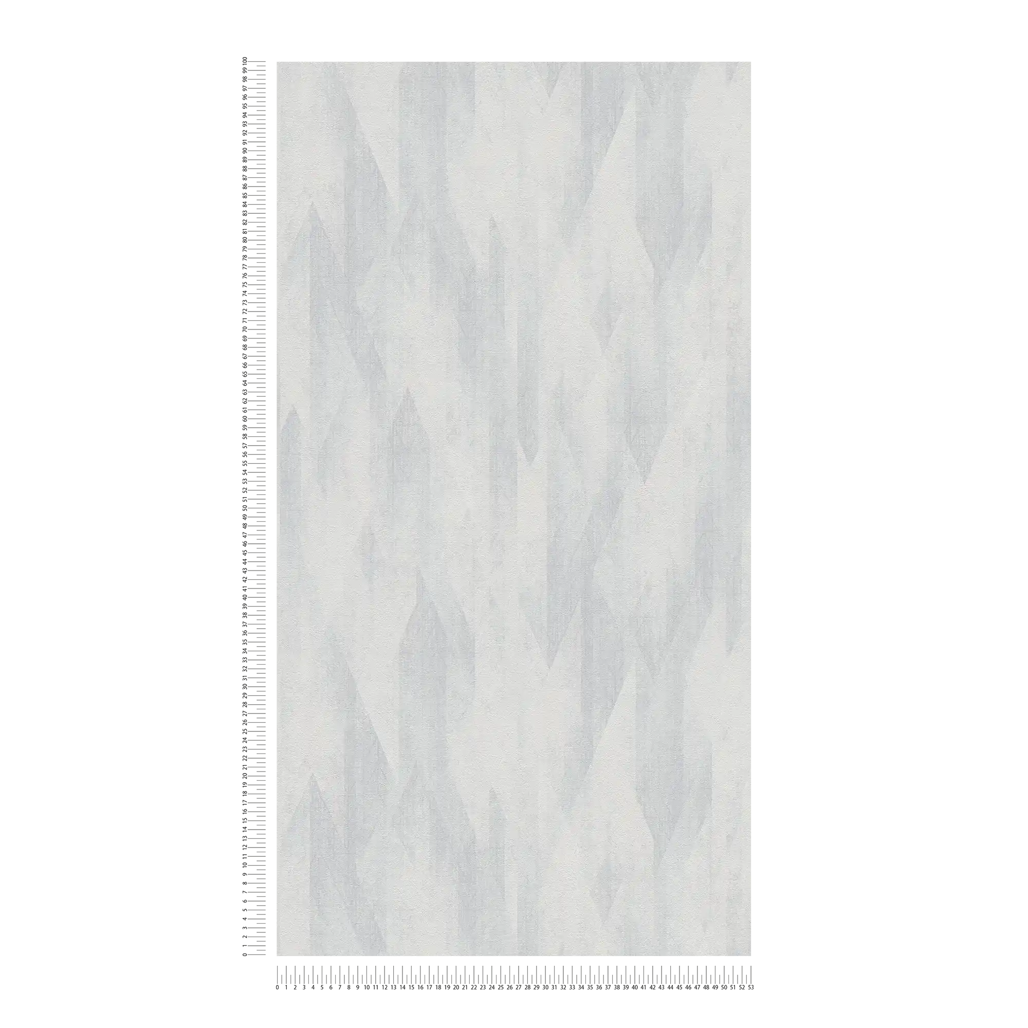             Carta da parati grafica in tessuto non tessuto con sottile motivo a rombi - grigio, bianco
        