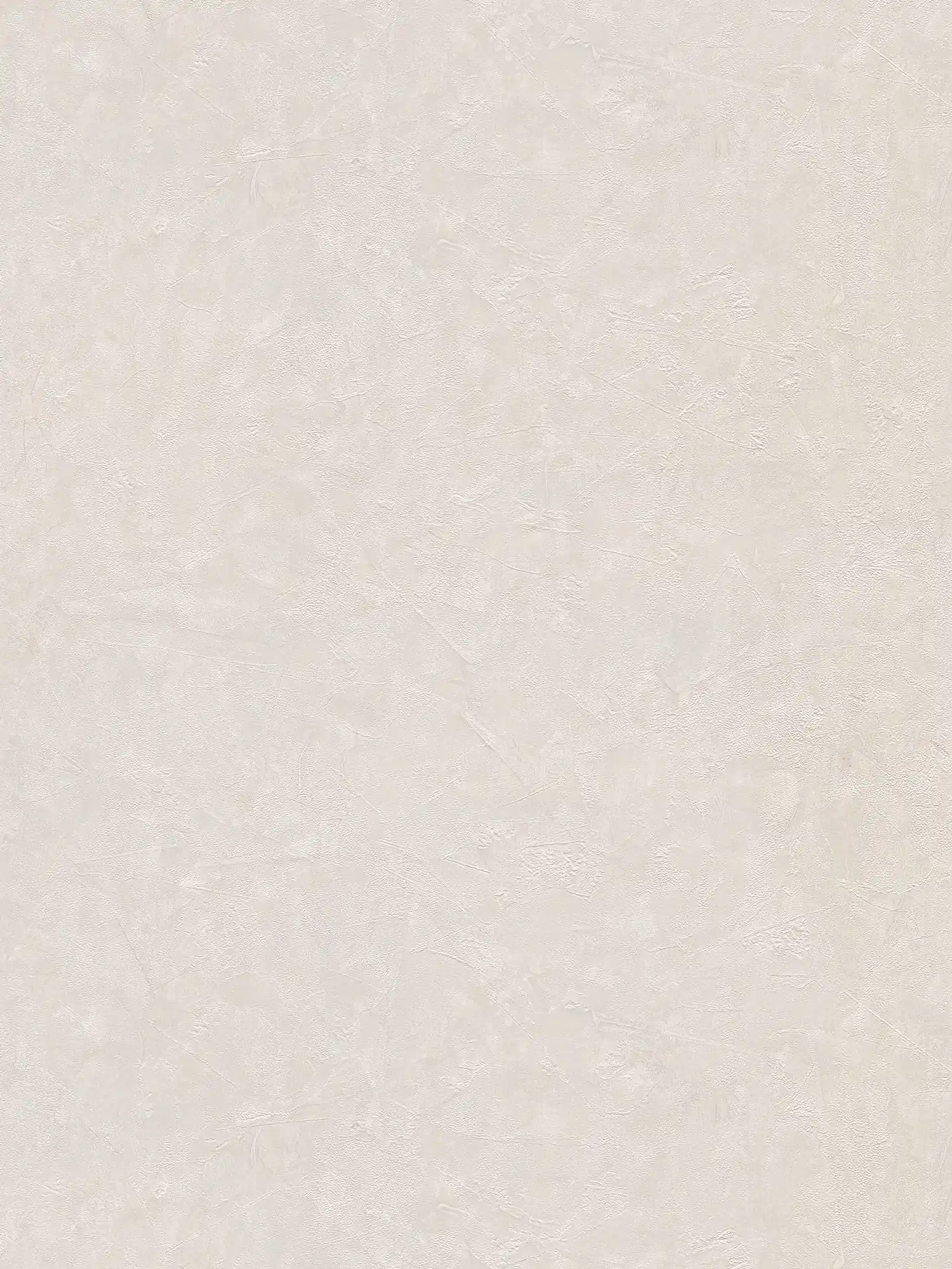 Plaster wallpaper plain & textured pattern - cream, grey
