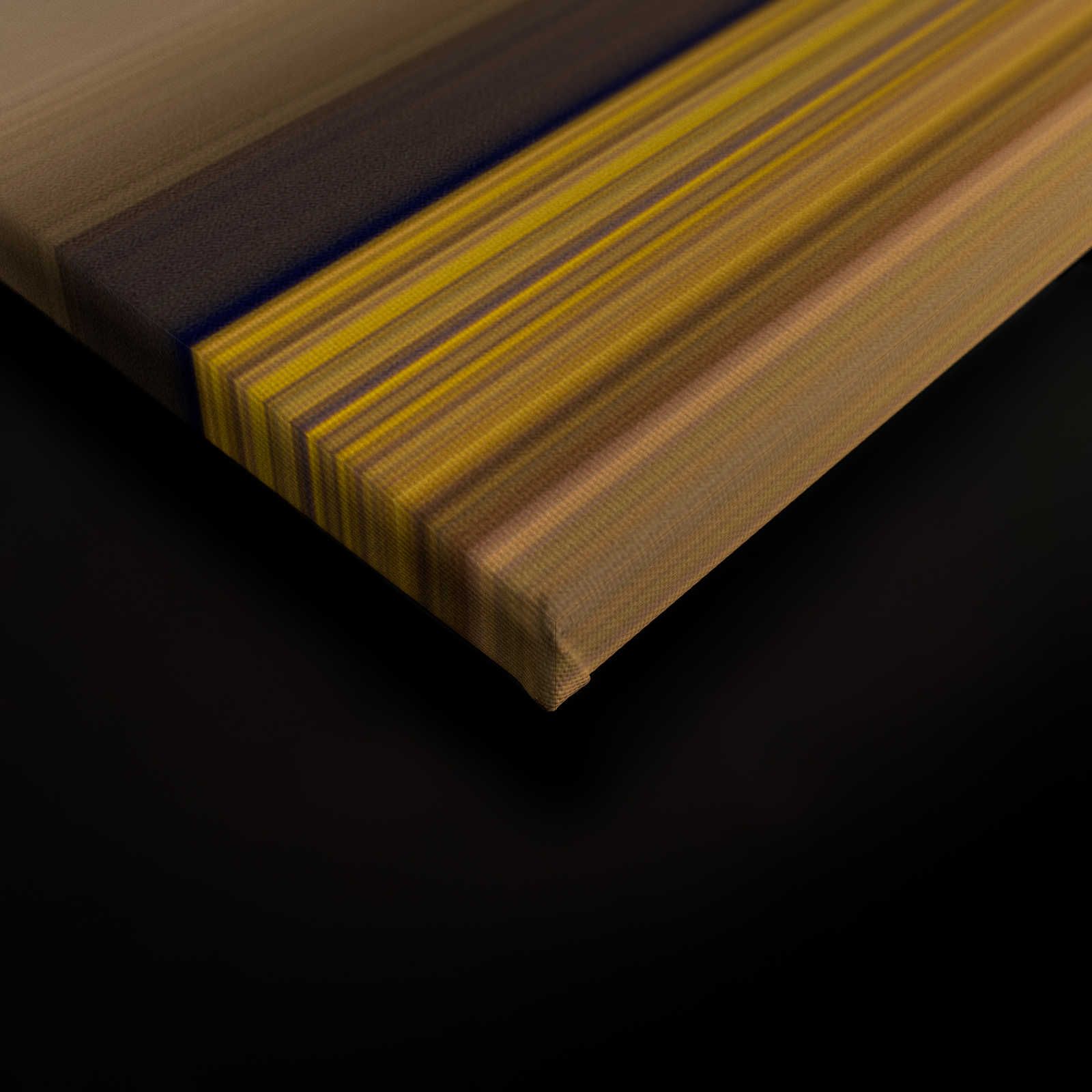             Horizon 3 - Toile Paysage abstrait avec dessin en couleur - 0,90 m x 0,60 m
        
