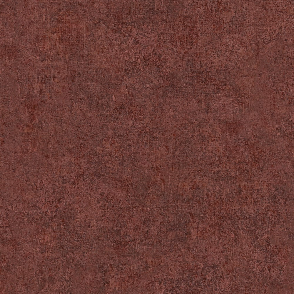             Non-woven wallpaper plains with colour pattern & vintage look - red
        