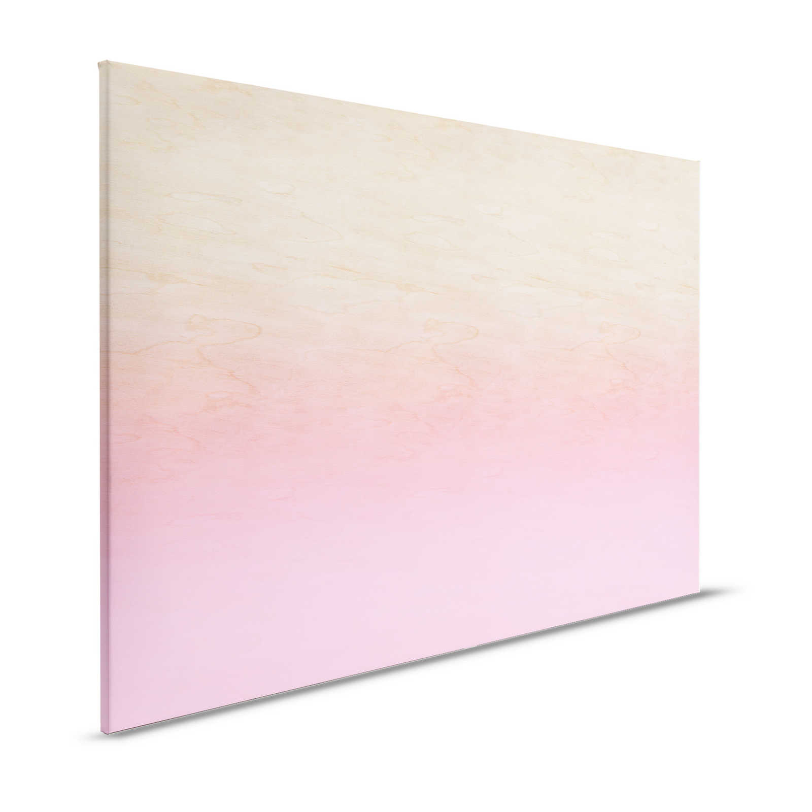 Workshop 1 - Canvas schilderij Roze Ombre Effect & Houtnerf - 1.20 m x 0.80 m
