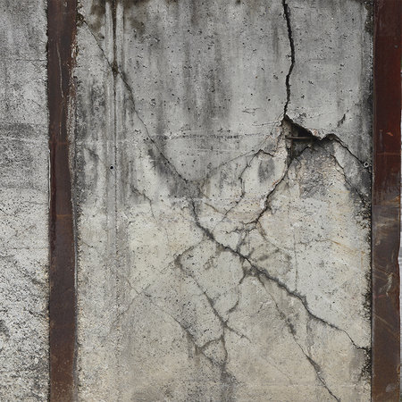 Muurschildering betonnen muur in rustieke stijl gewapend beton
