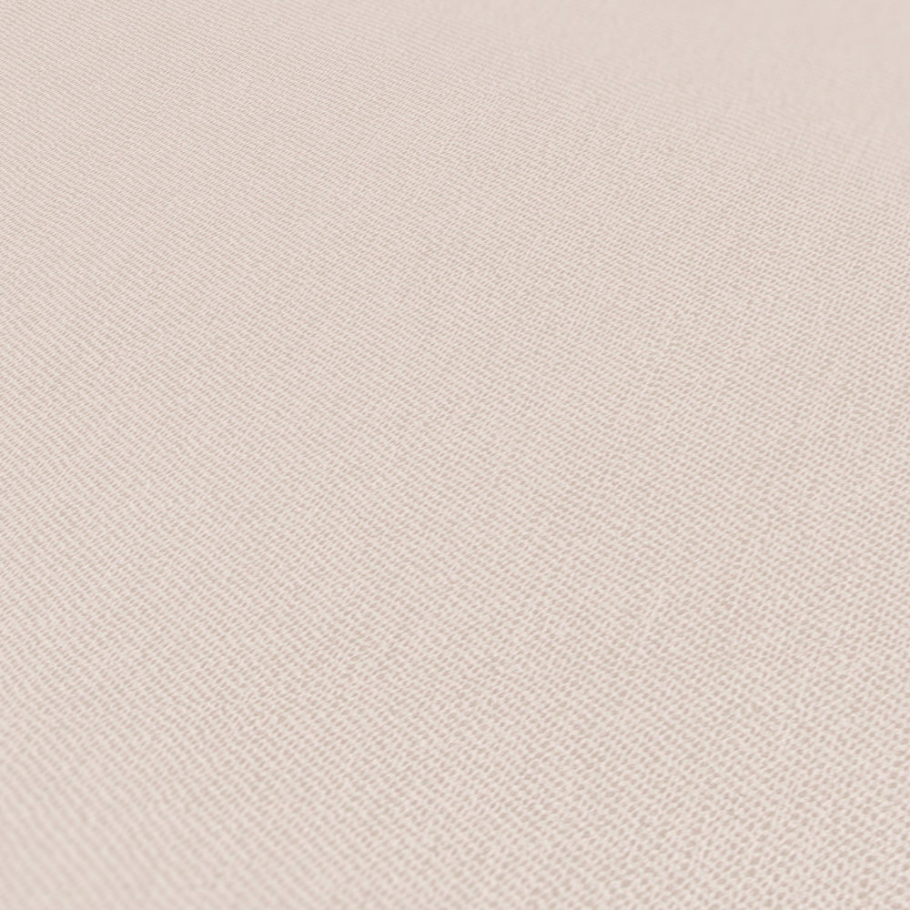             Non-woven wallpaper light beige monochrome with textile texture - beige, cream
        