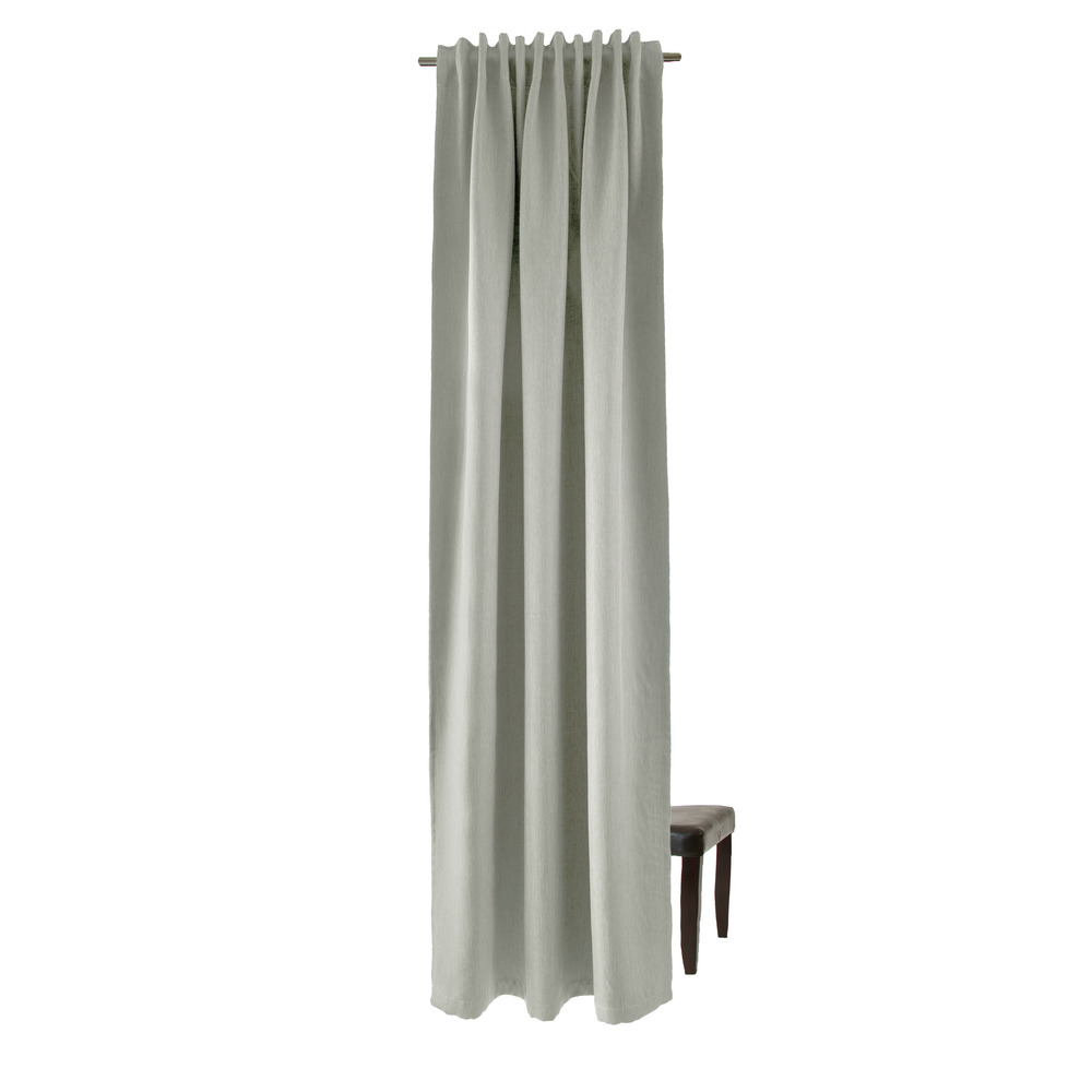             Echarpe décorative à passants 140 cm x 245 cm Fibre synthétique gris clair
        