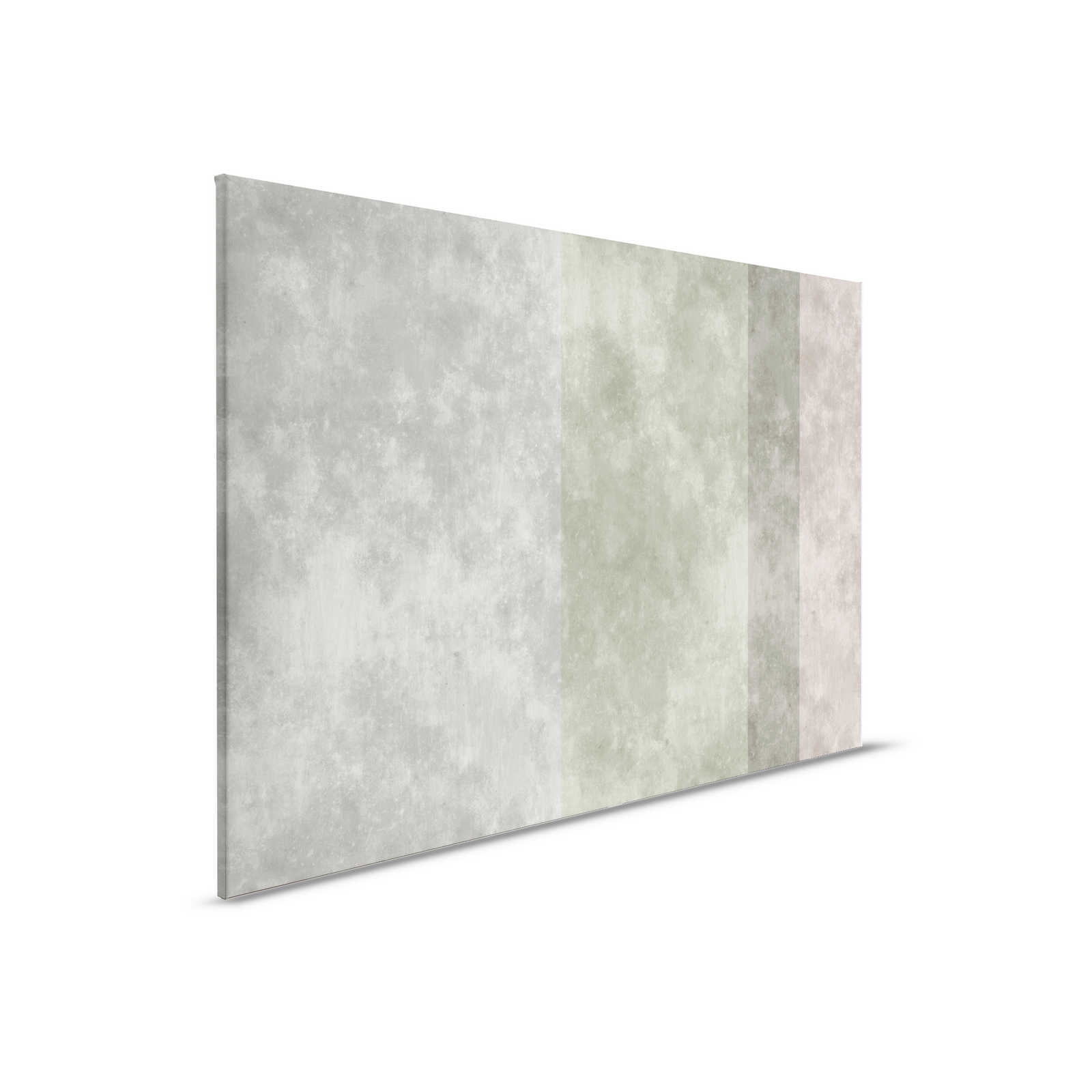 Quadro di tela effetto cemento con strisce - 0,90 m x 0,60 m
