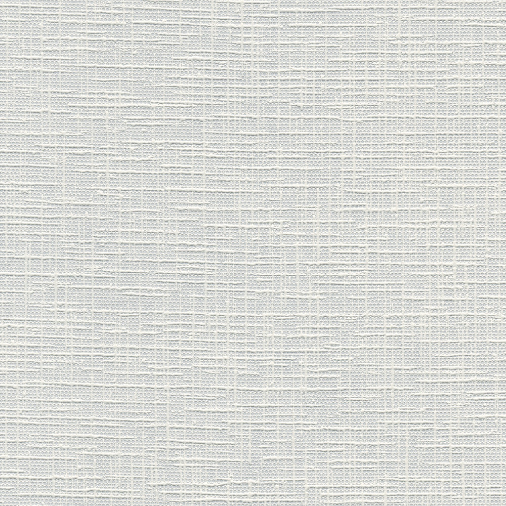             Papier peint à effet structuré imitation textile - blanc
        