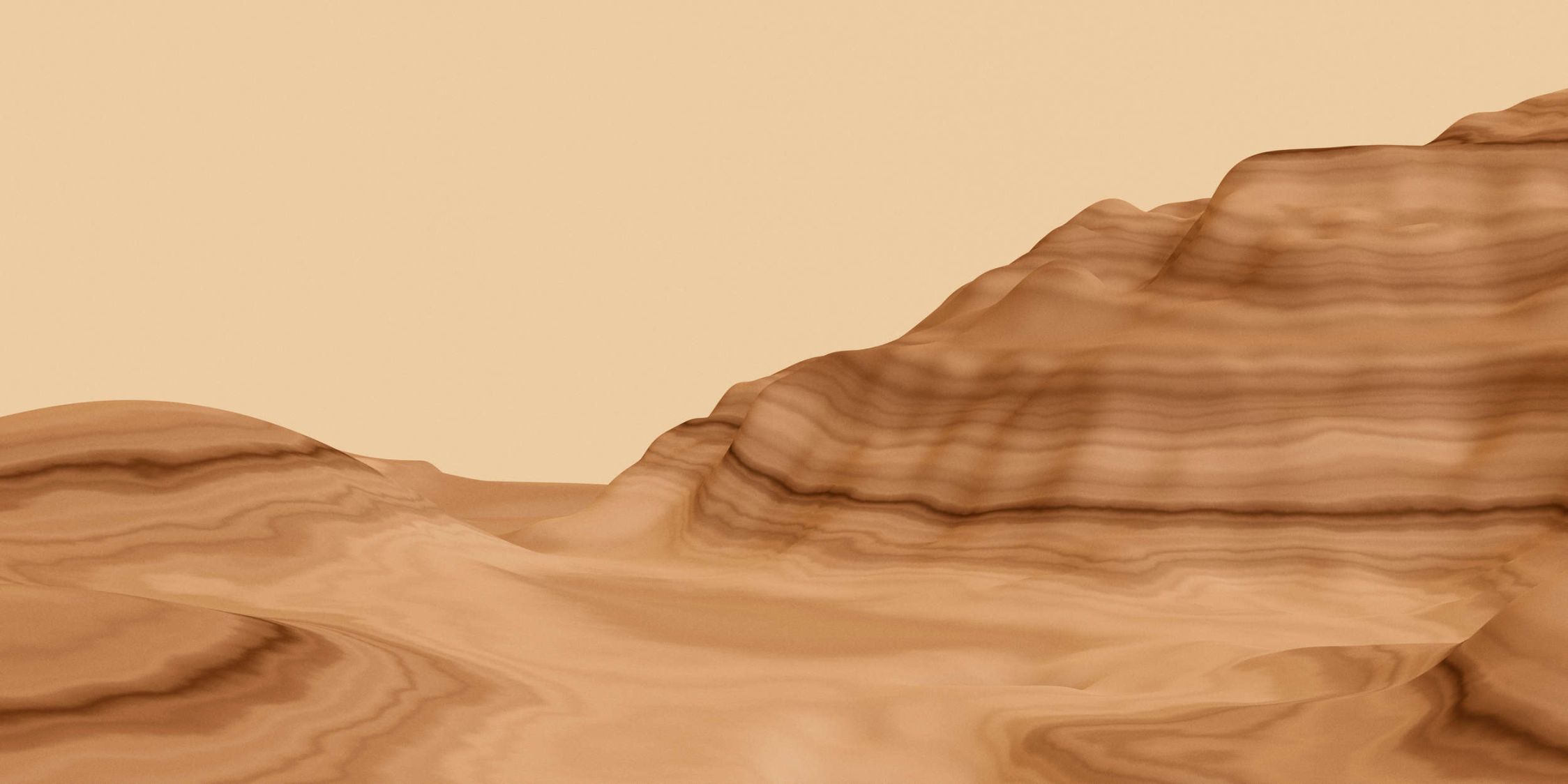             Photo wallpaper »luke« - Abstract desert landscape - Smooth, slightly shiny premium non-woven fabric
        