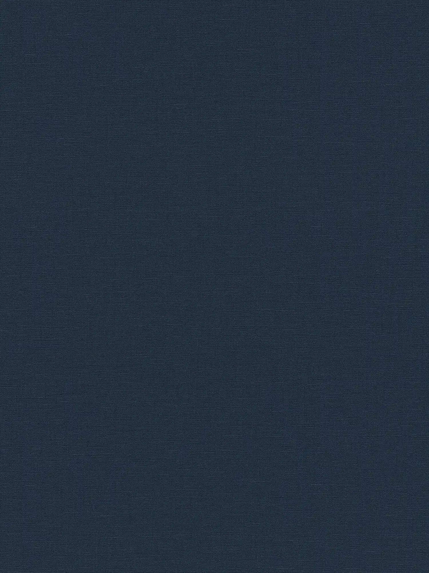 Papel pintado no tejido azul oscuro con aspecto de lino - azul
