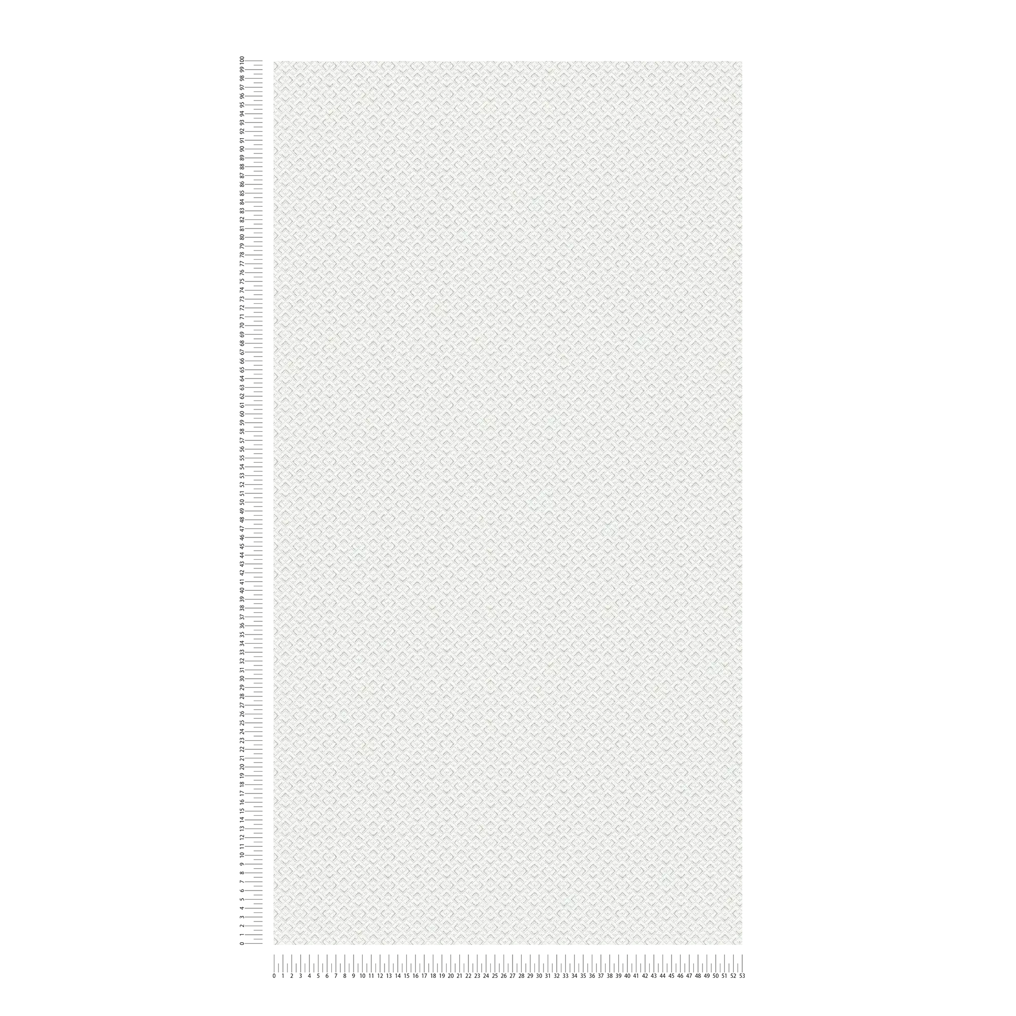             Wallpaper White Tone On Tone Pattern & Silver Accent - White
        
