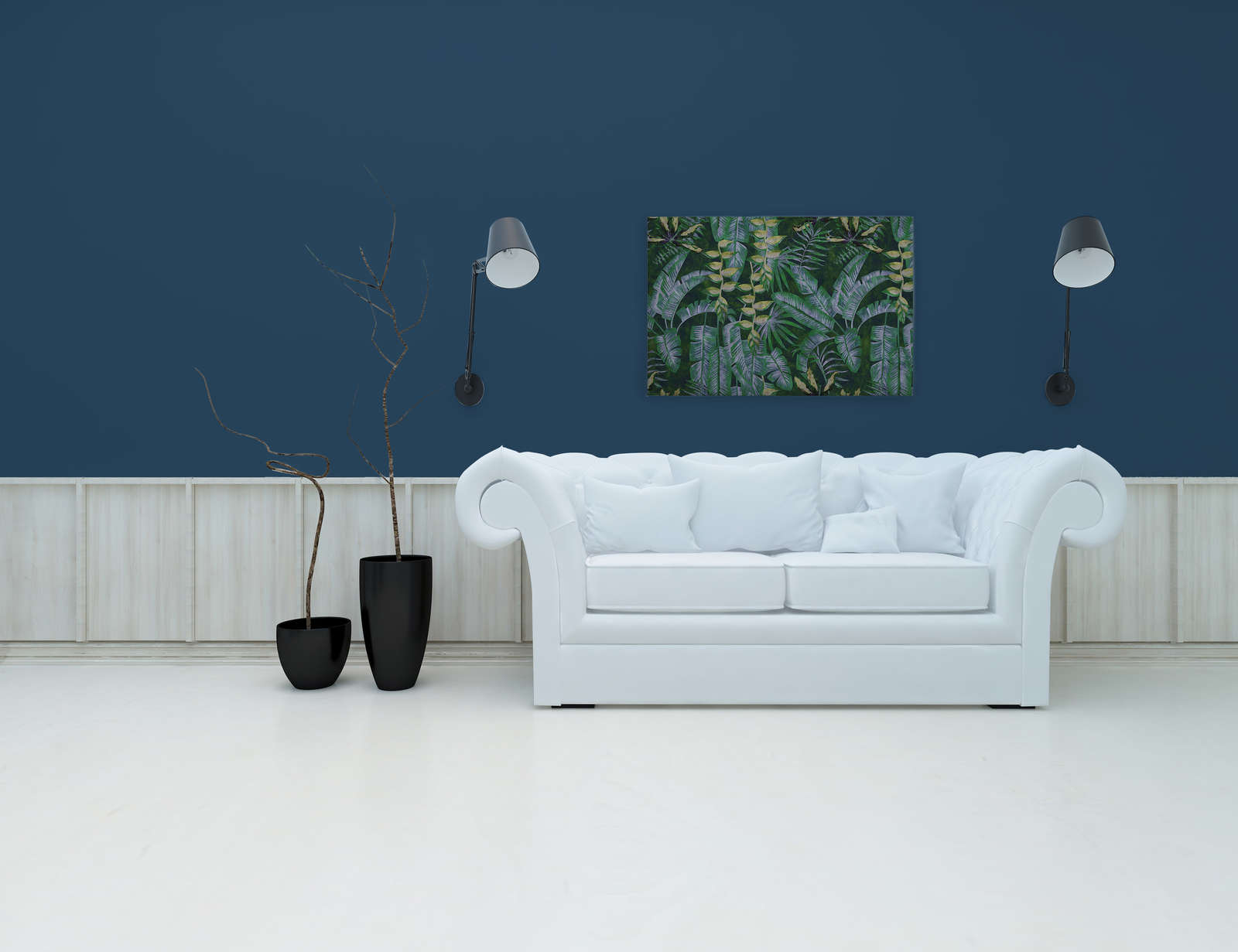             Tropicana 2 - Canvas schilderij met tropische planten - 0.90 m x 0.60 m
        