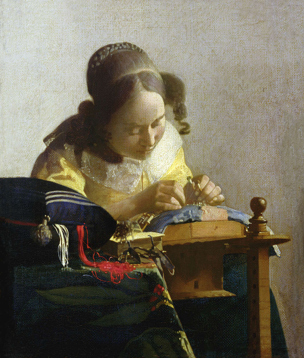             Papier peint panoramique "Les dentellières" de Jan Vermeer
        