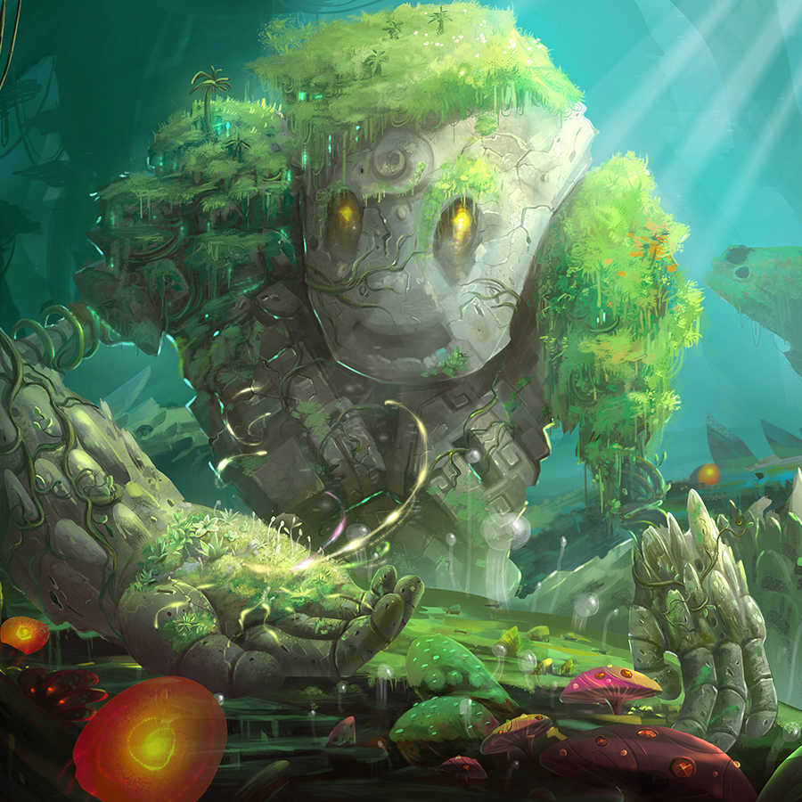         Fantasy mural forest creature on premium smooth nonwoven
    