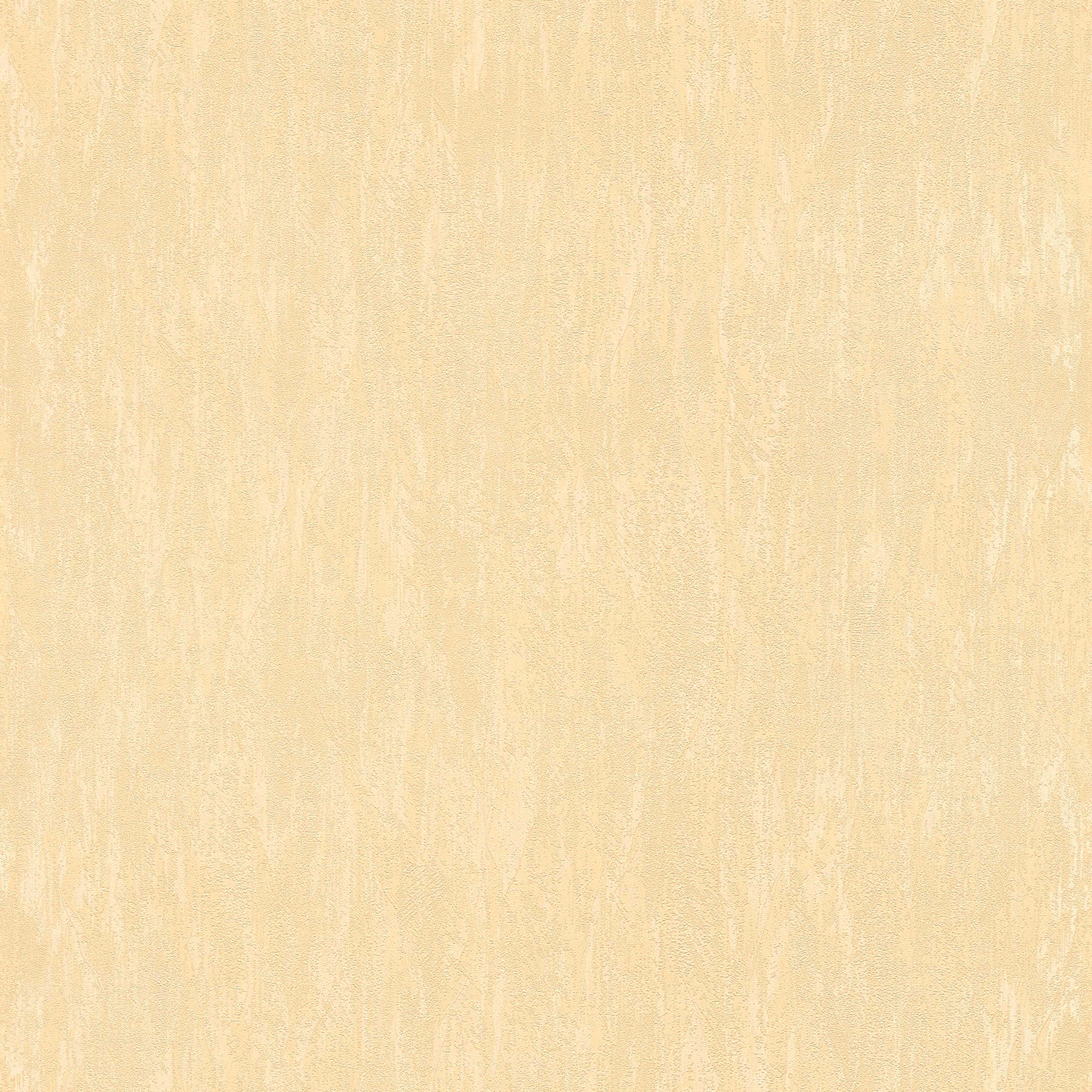Papel pintado de yeso óptico amarillo claro con efecto estructura
