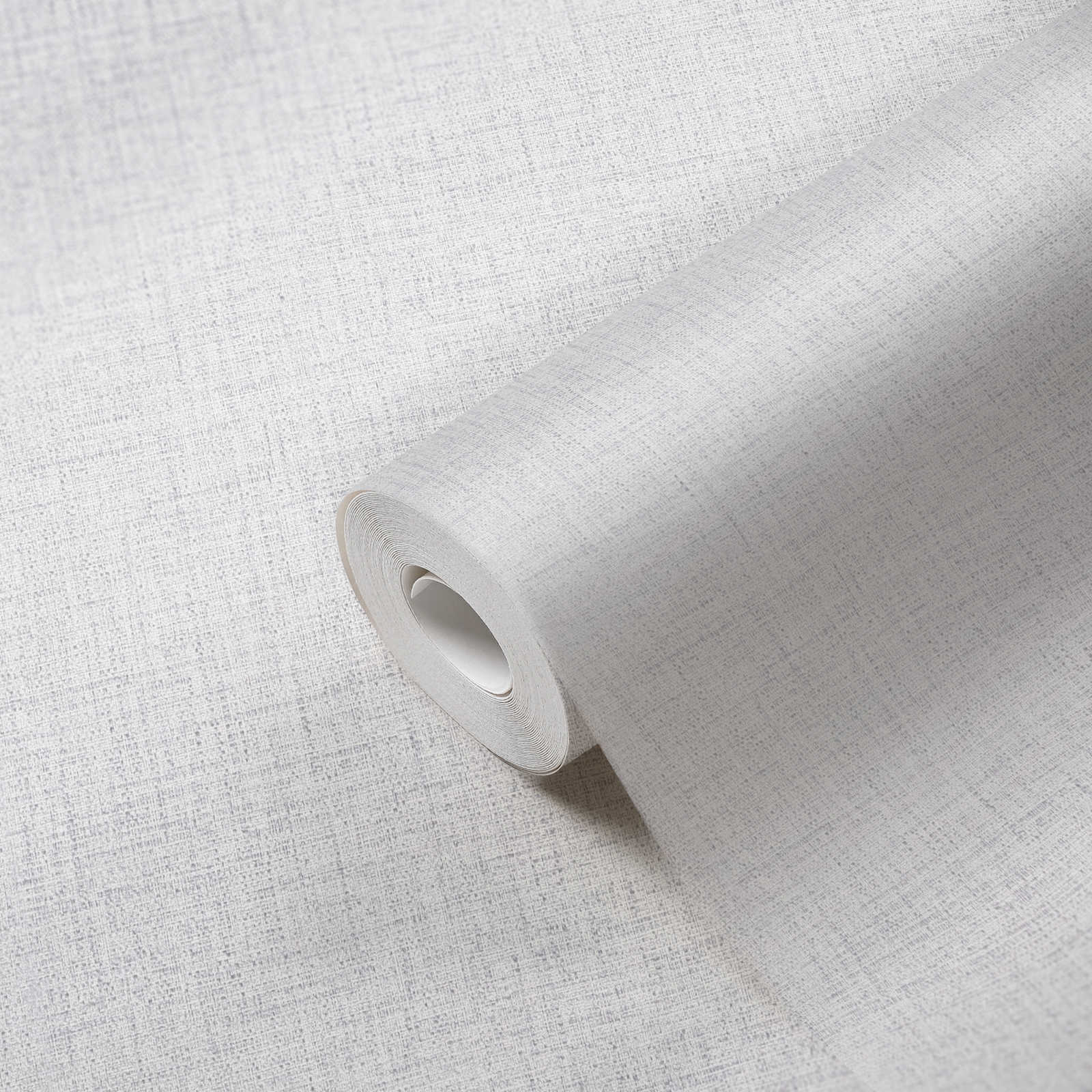             Carta da parati in tessuto non tessuto crema con aspetto tessile e design strutturale
        