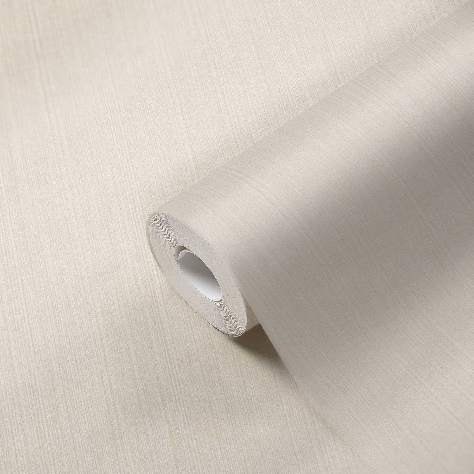             Papier peint scintillant avec motif ligné & aspect soie sauvage - blanc
        