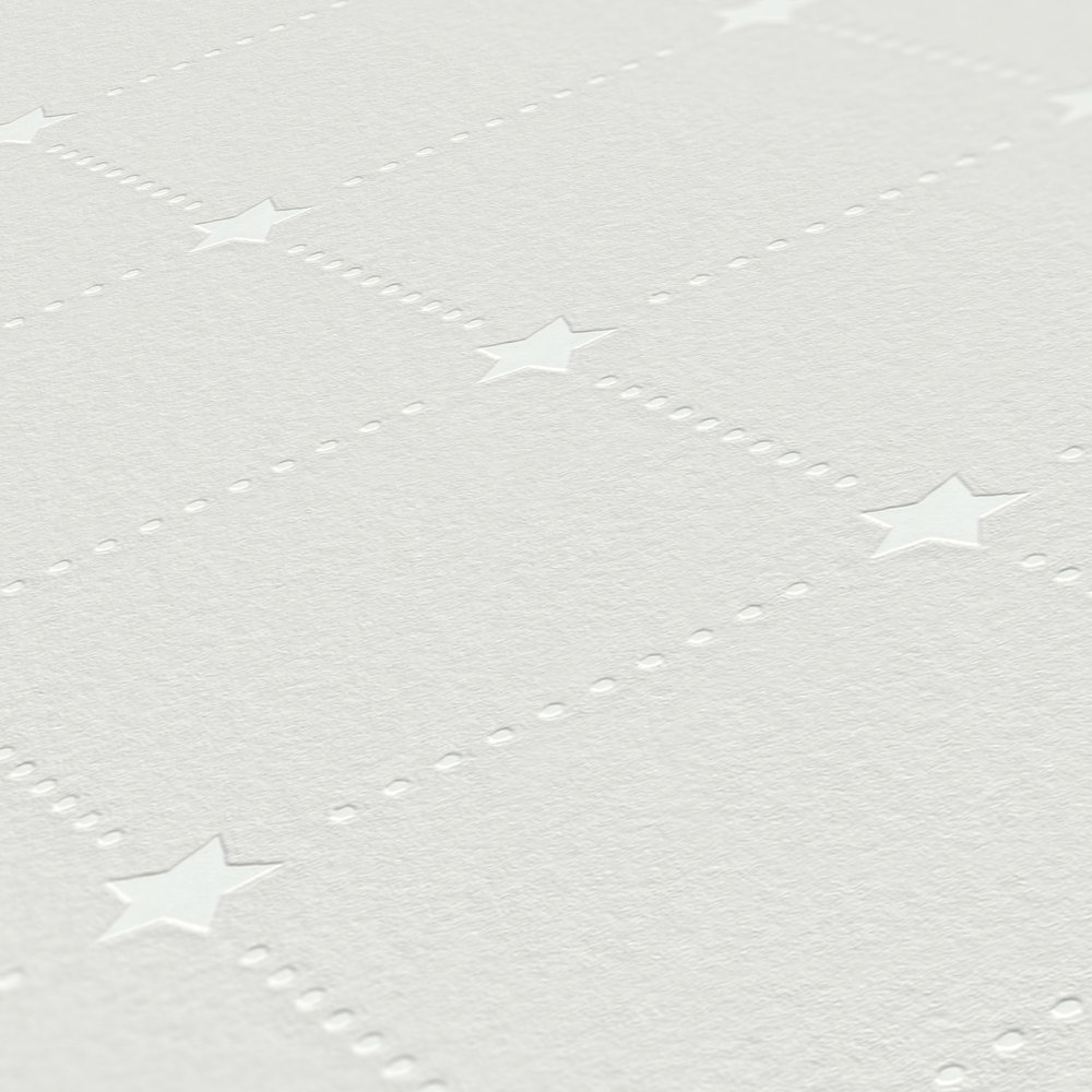             MICHALSKY vliesbehang ruitmotief met sterren - beige, grijs
        