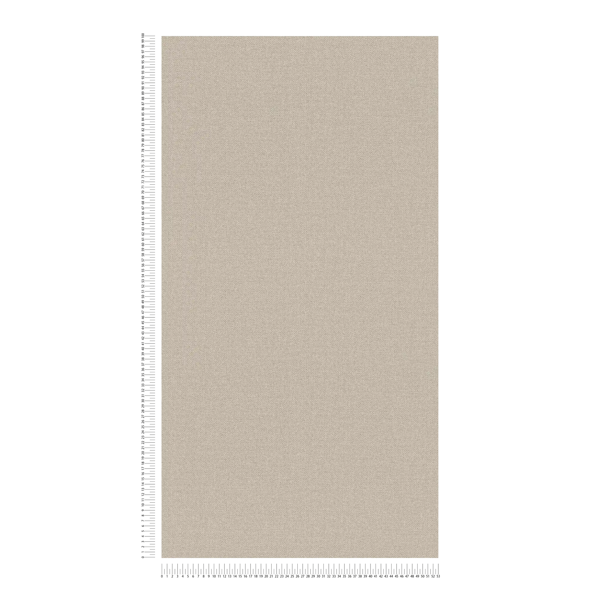             Carta da parati effetto lino con superficie strutturata, tinta unita - Beige, Grigio
        