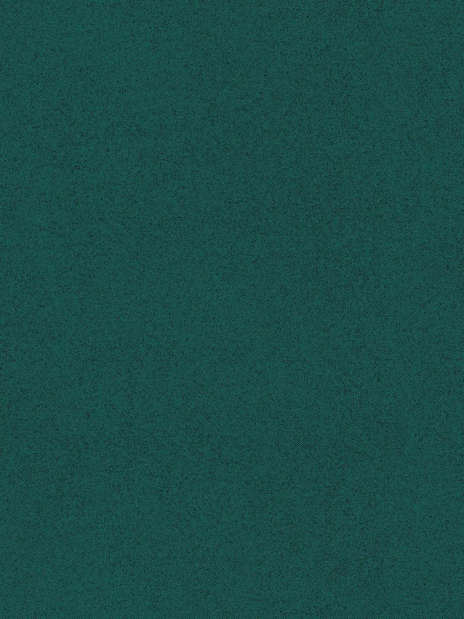 Plain textured wallpaper with linen look - green
