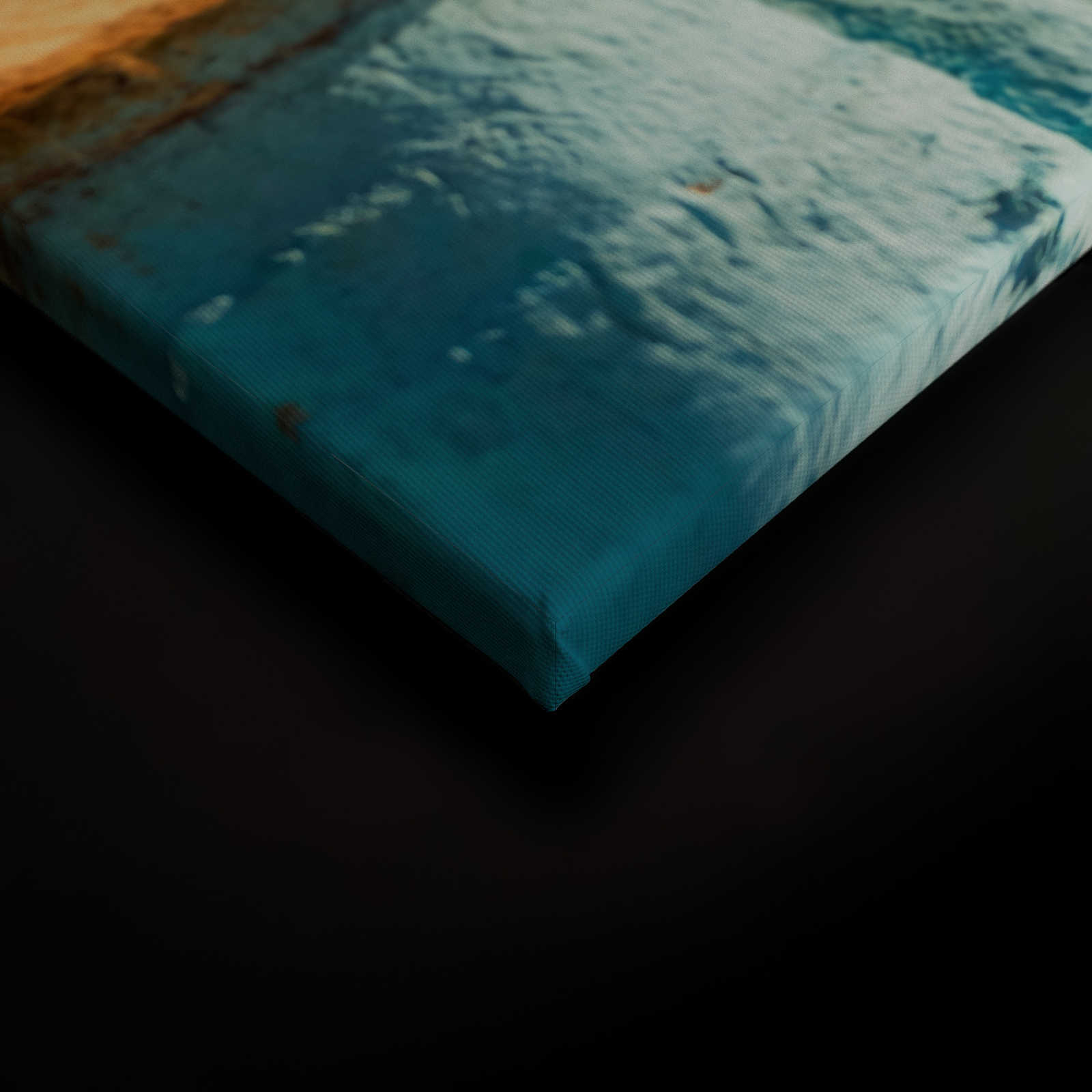             Canvas met standbar en uitzicht op zee - 0,90 m x 0,60 m
        