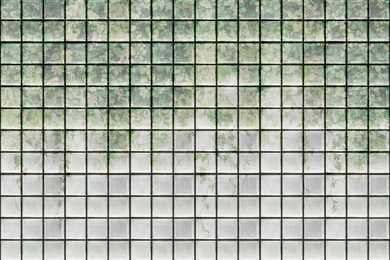             Green House 2 - Quadro su tela della serra Foglie e mattoni di vetro - 0,90 m x 0,60 m
        