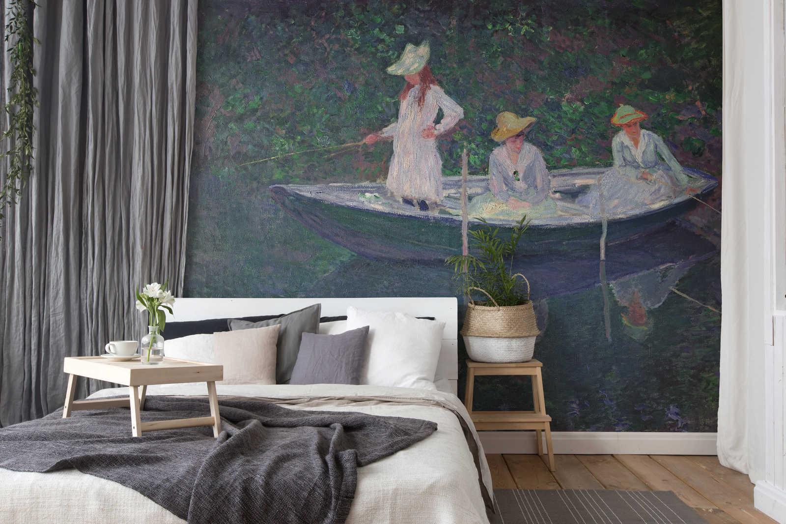             Mural "La barca de Giverny" de Claude Monet
        
