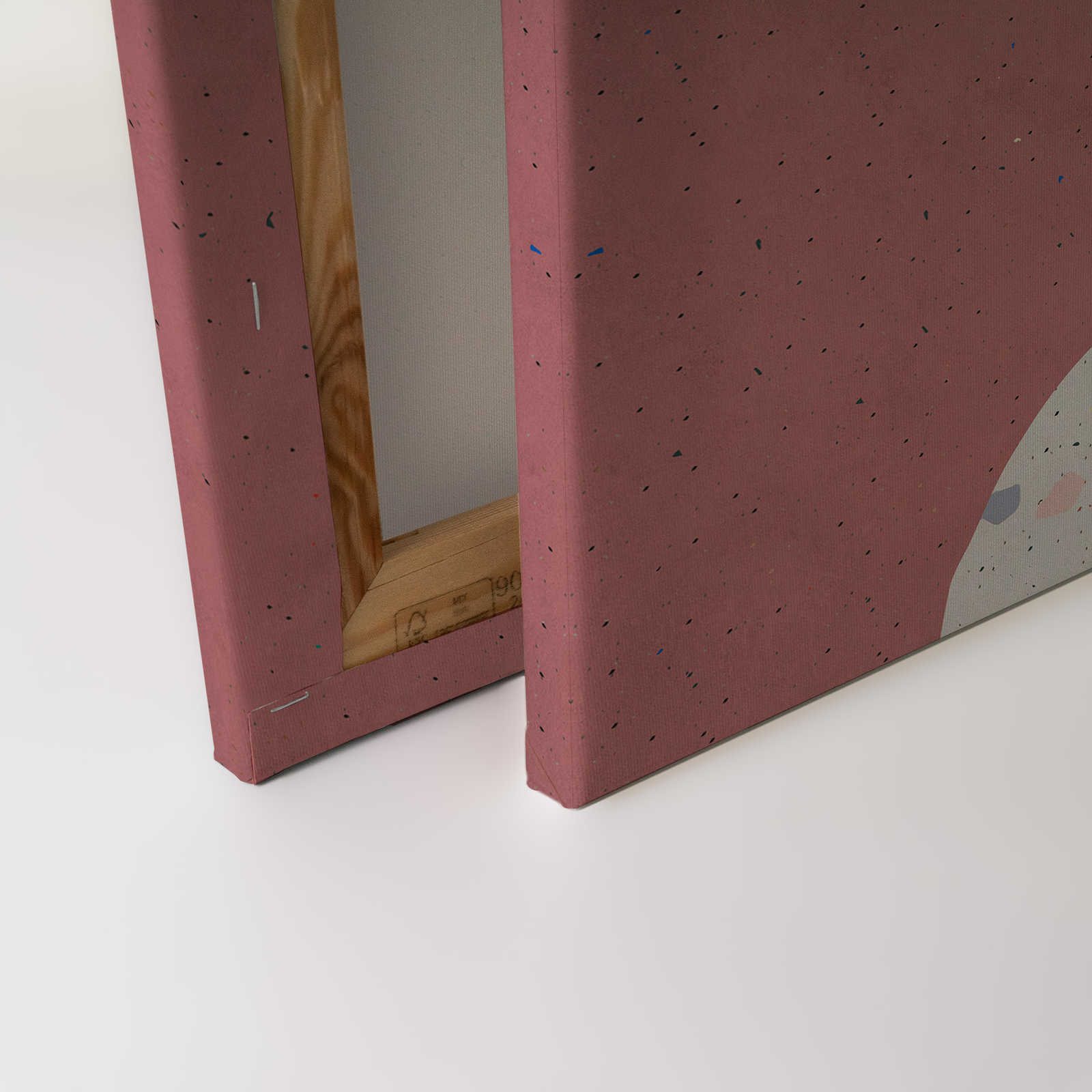             Terrazo 5 - Pintura sobre lienzo en estructura de papel secante, collage terrazo - 0,90 m x 0,60 m
        