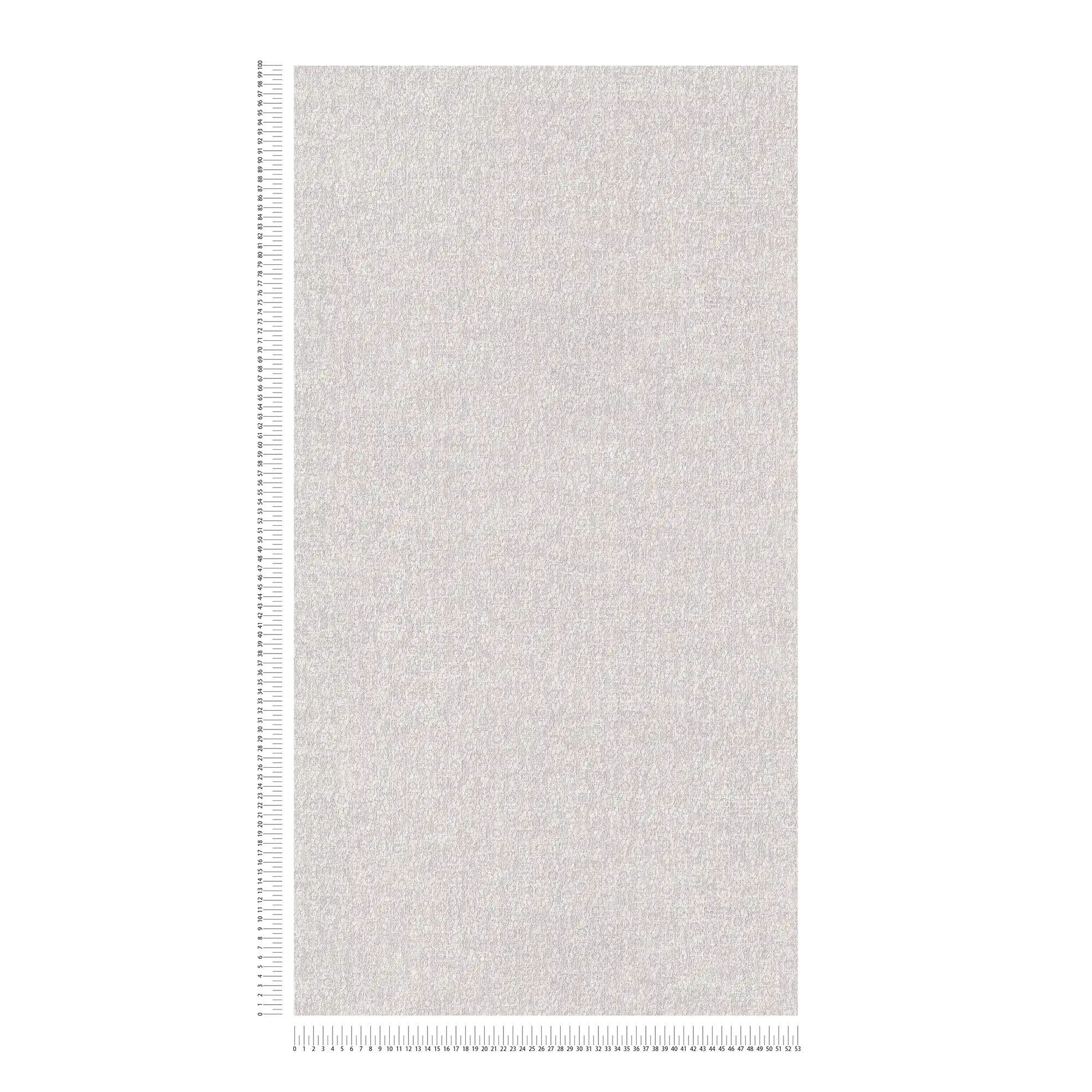             Carta da parati in tessuto non tessuto liscio crema con effetto texture tessile
        