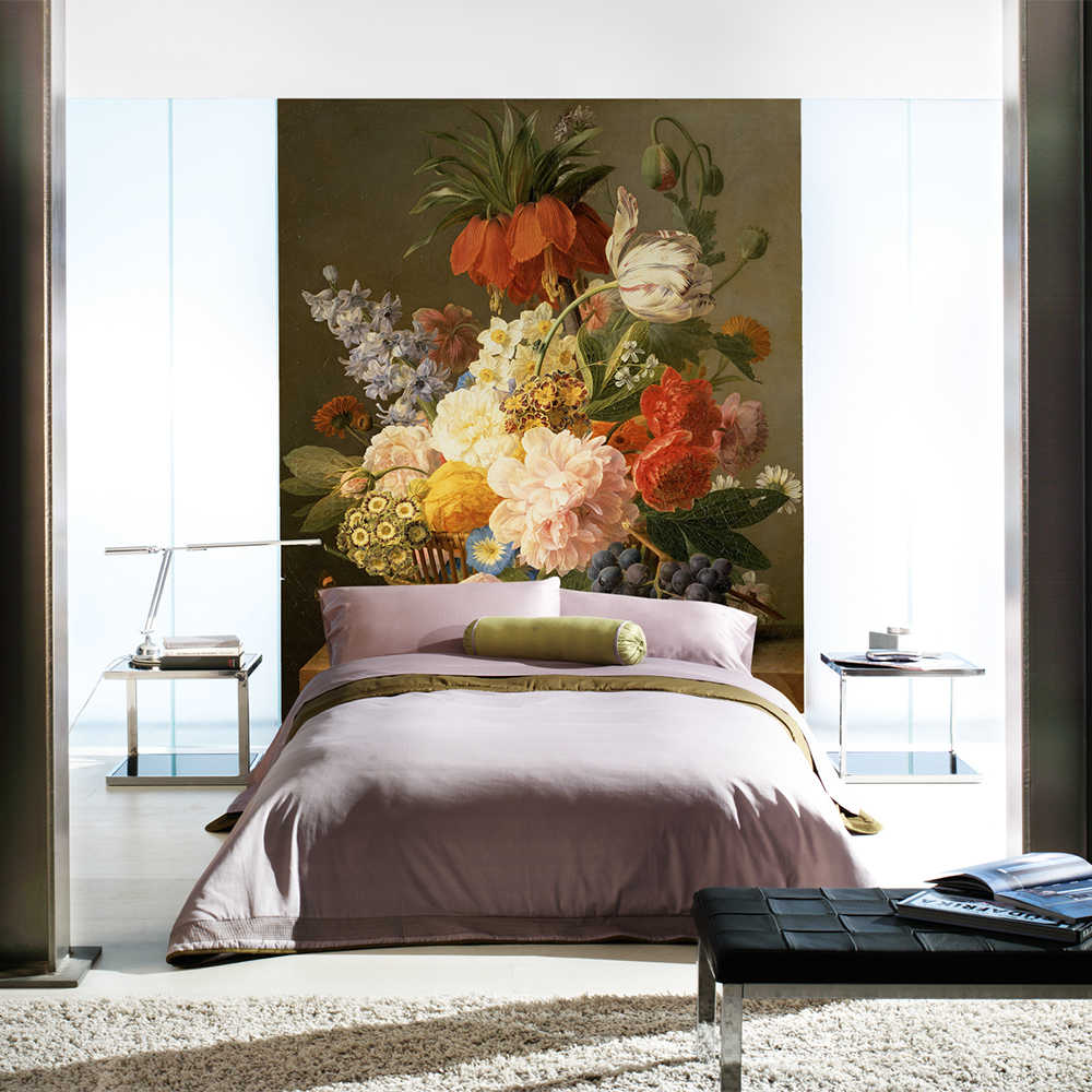         Still life with flowers and fruit mural by Jan van Dael
    