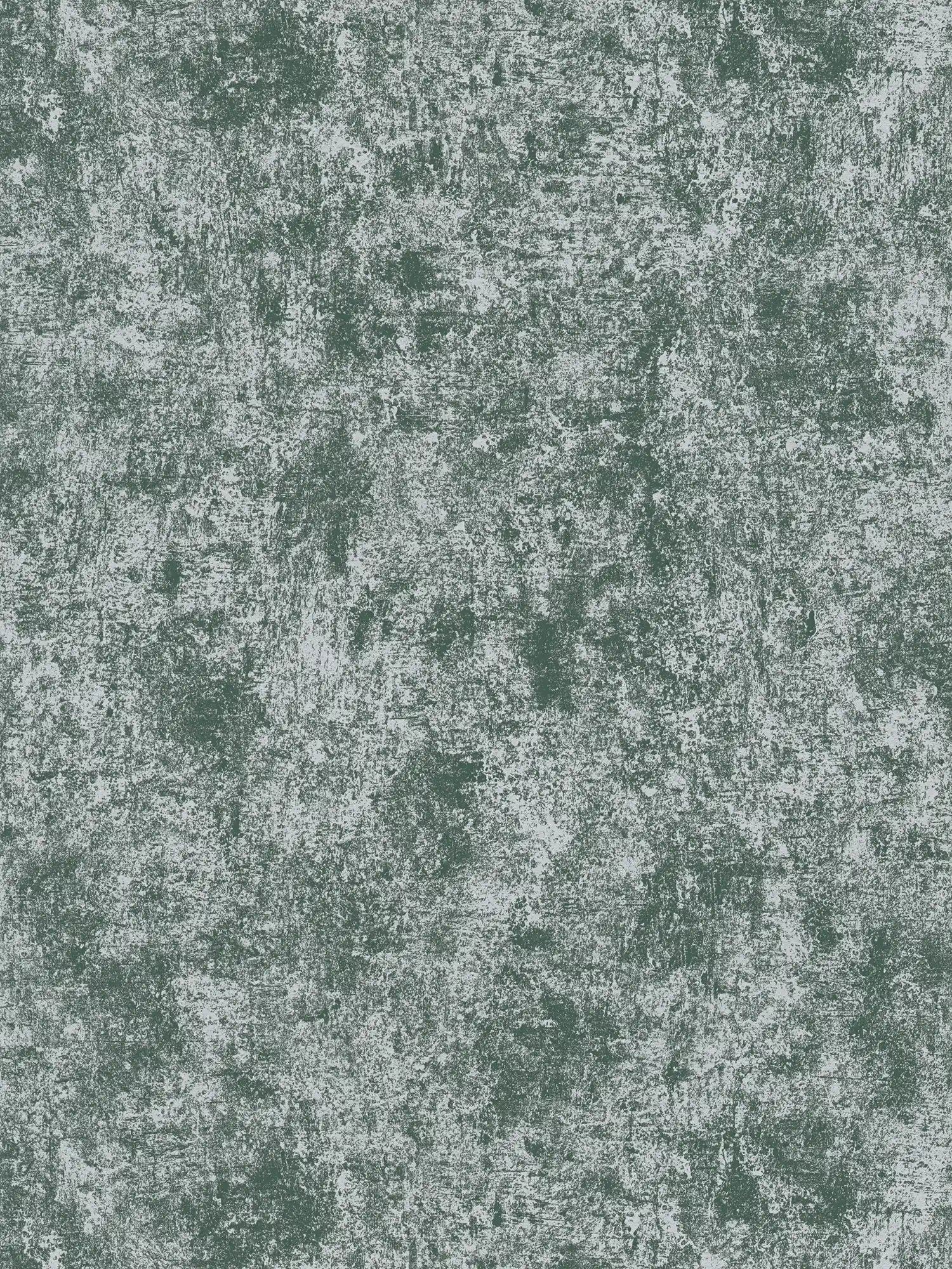 Carta da parati effetto metallo con effetto lucido liscio - verde, argento
