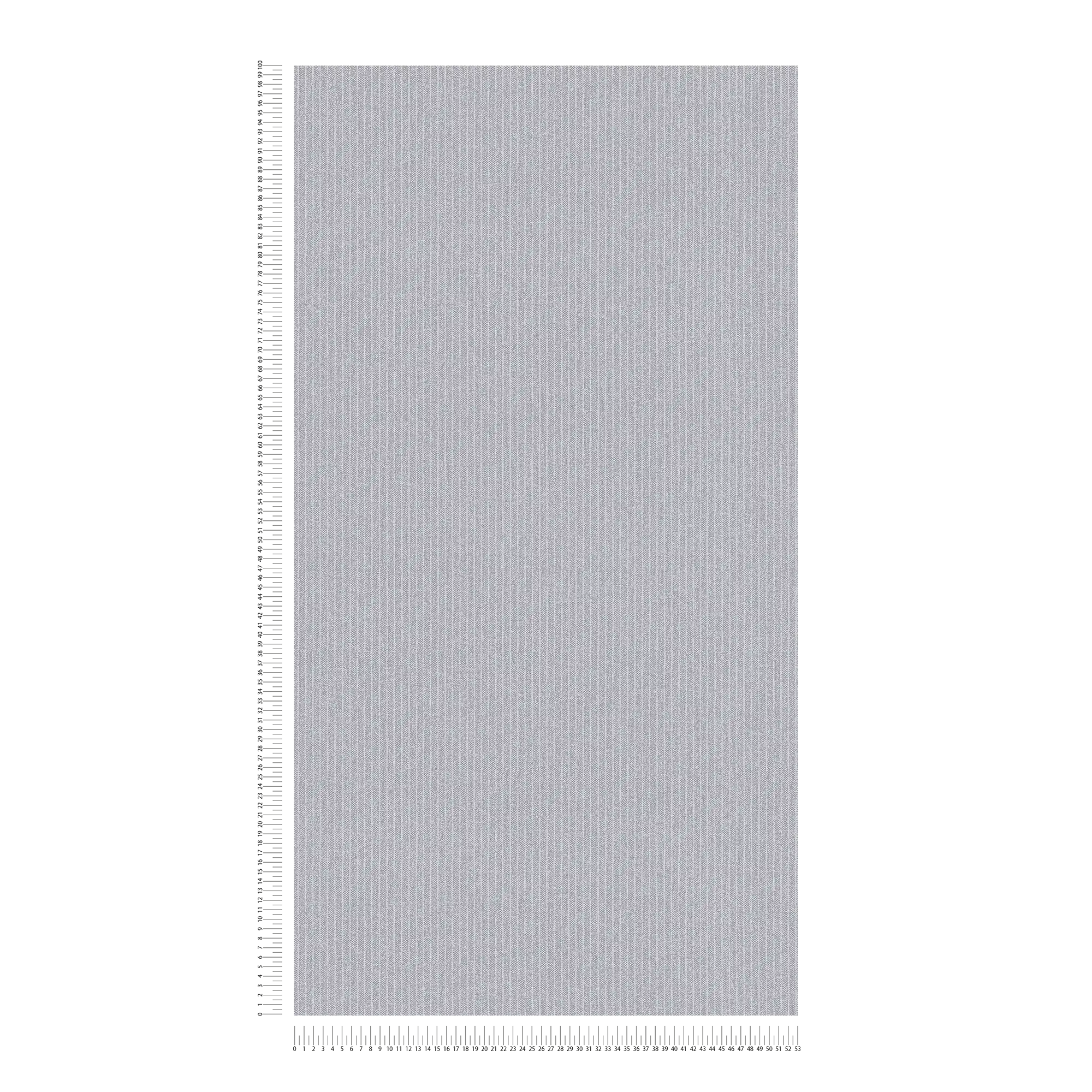             Gevoerd behangpapier smalle strepen in textiellook - grijs
        