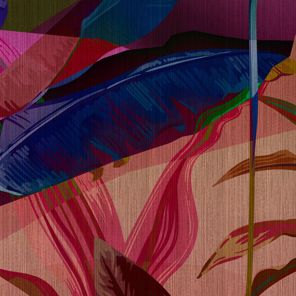             Palmyra 1 - Fondo de pantalla de la selva hojas coloridas y abstractas
        