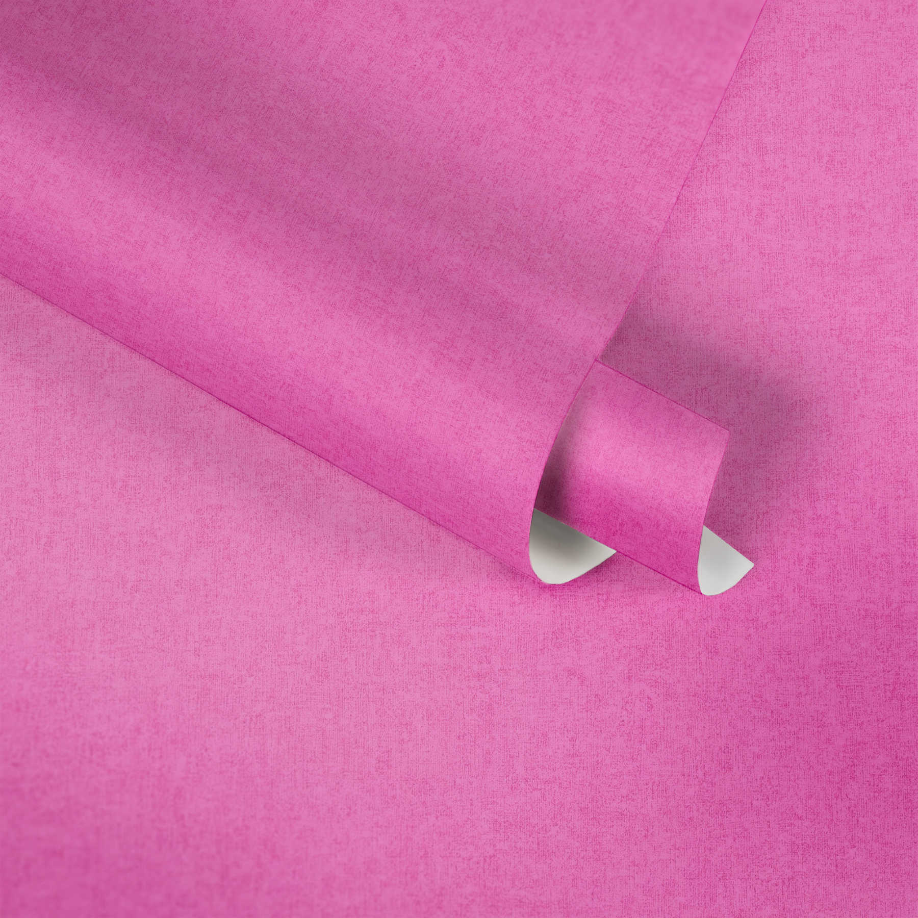             Papier peint rose pour chambre d'enfant fille, uni
        