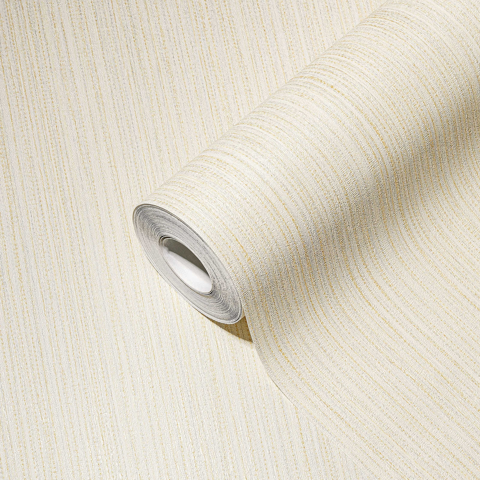             Plain wallpaper ivory with line texture - cream
        