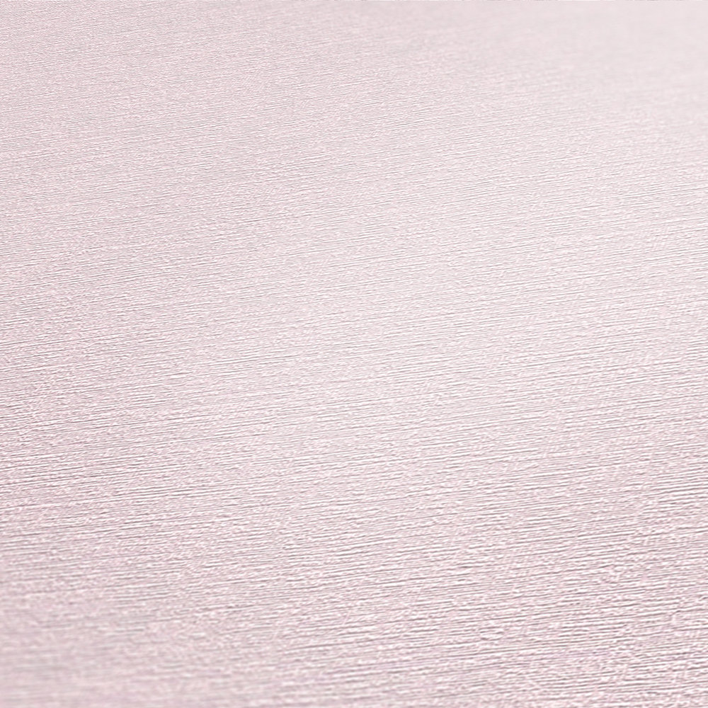             Papel pintado no tejido liso con aspecto textil - rosa
        
