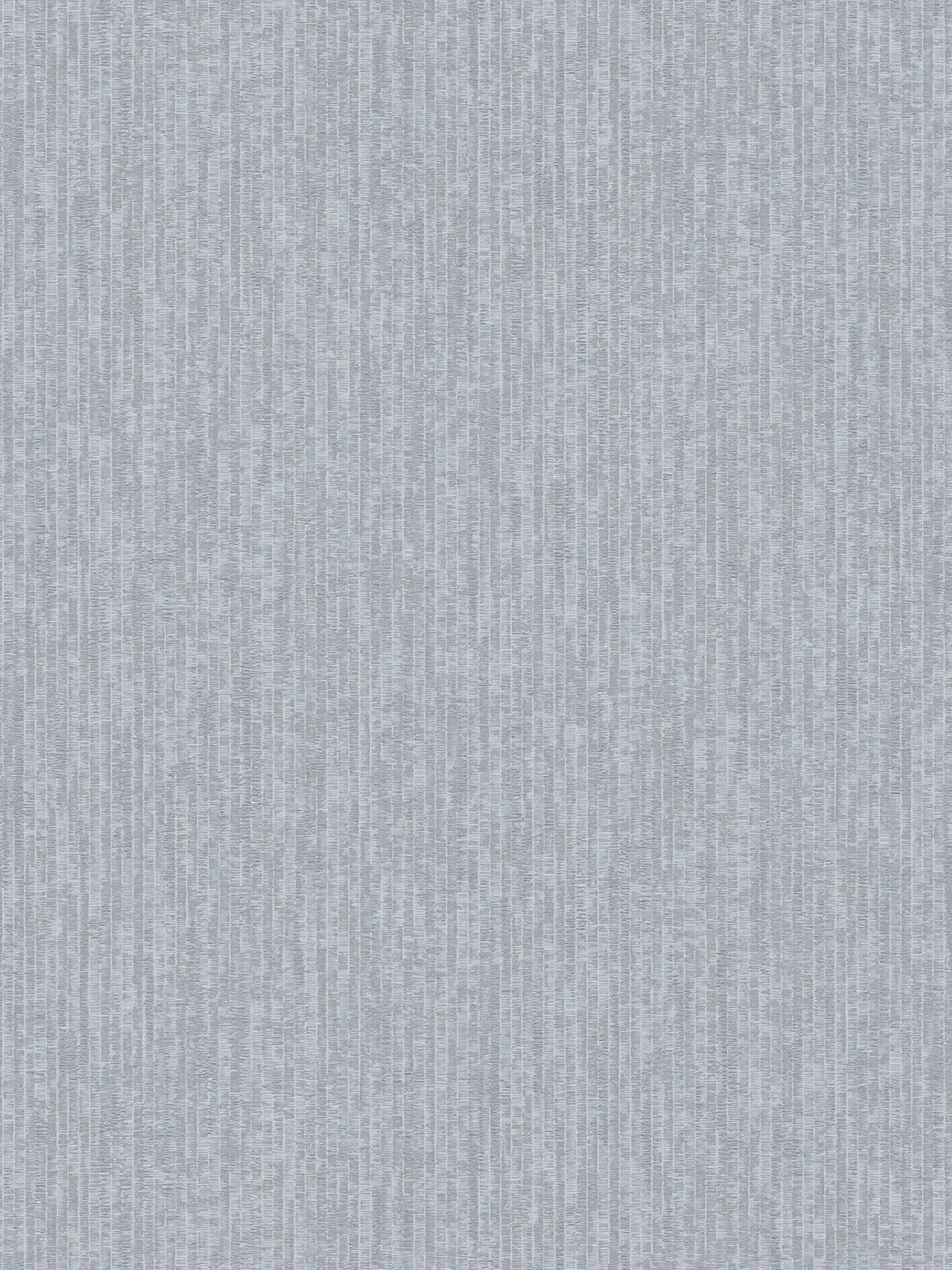 Papier peint bleu chiné aspect tissé métallique - bleu, gris
