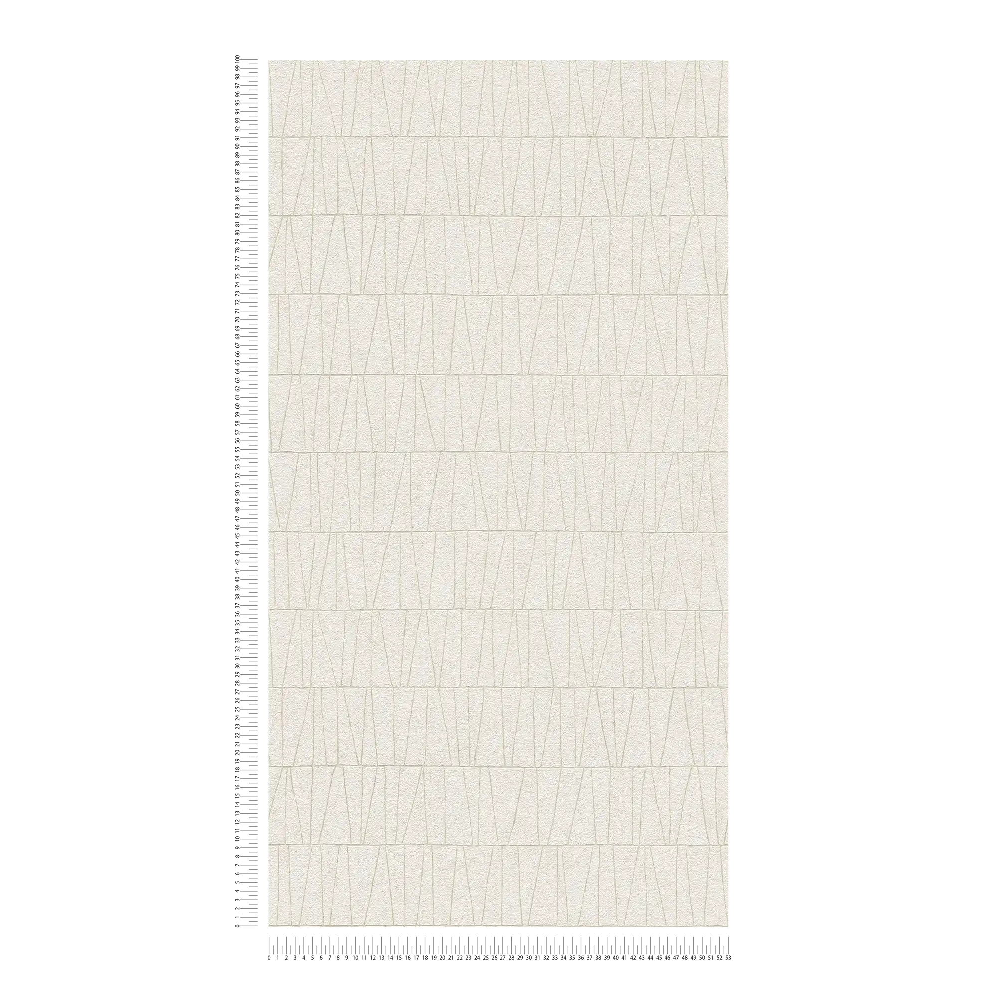             Carta da parati con disposizione lineare - bianco, oro
        