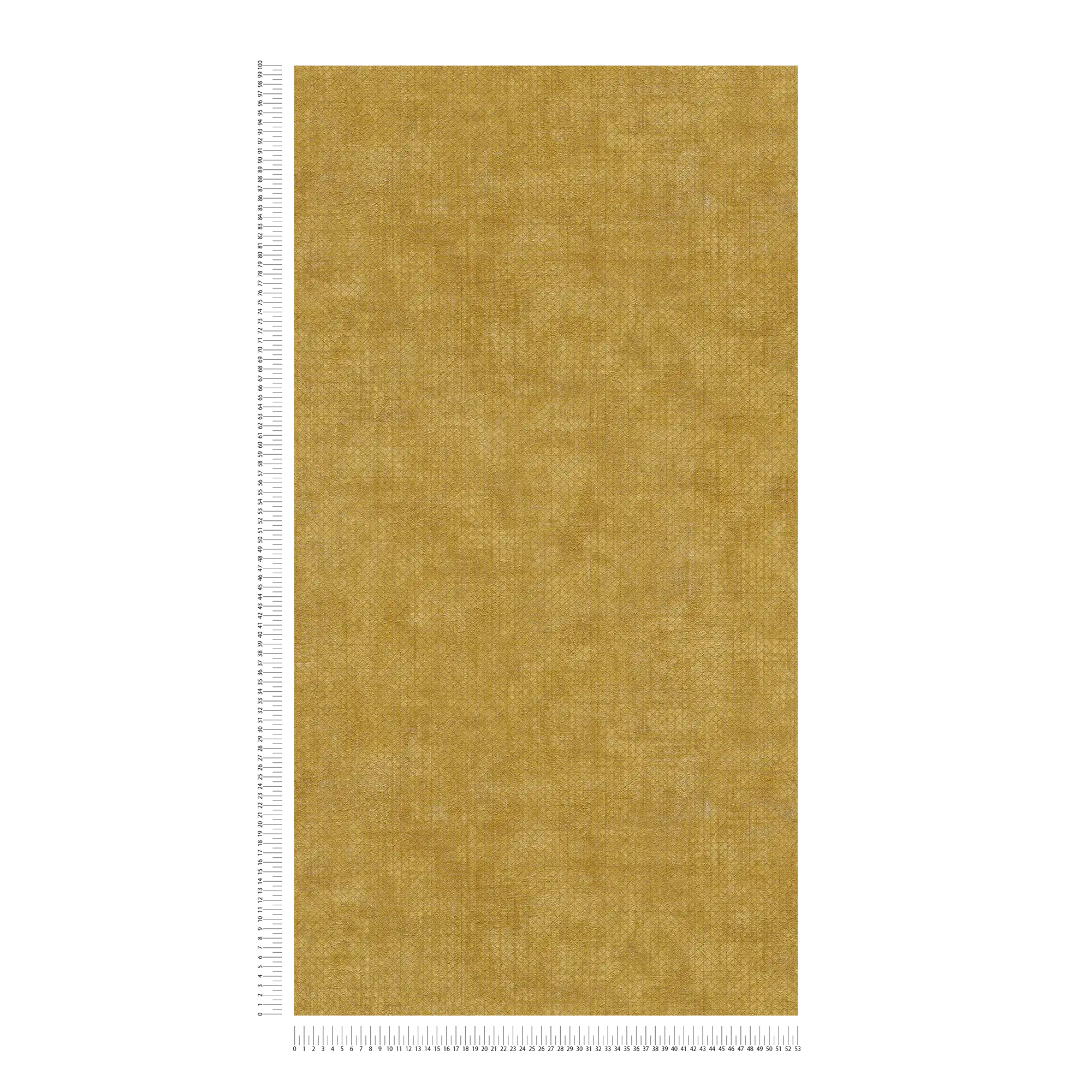             Carta da parati giallo senape con motivo a struttura metallica - giallo
        
