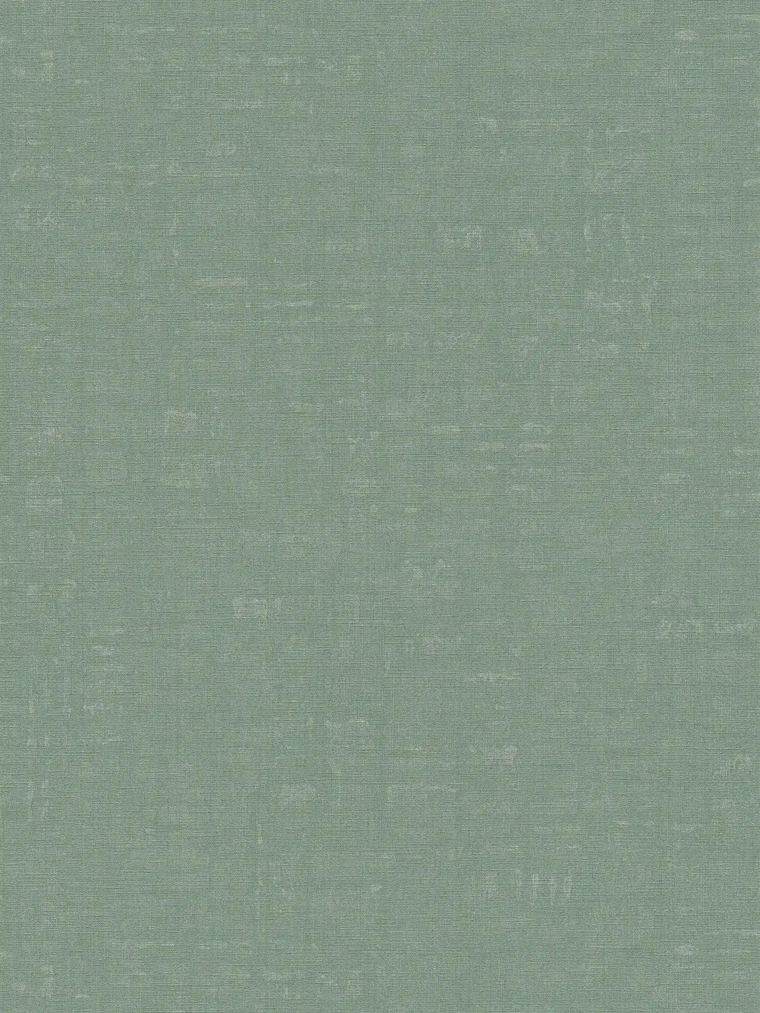 Papier peint vert uni et chiné avec gaufrage structuré
