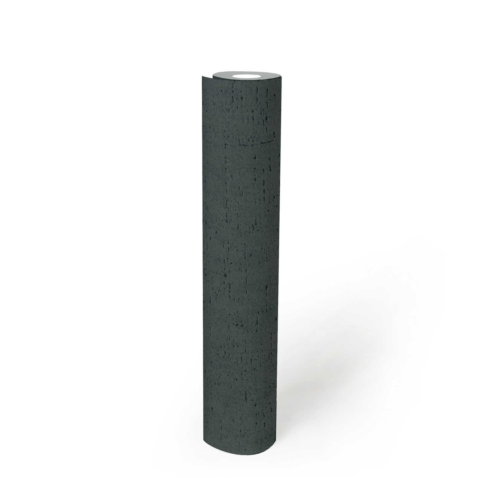             Non-woven wallpaper with texture pattern in mottled style - black
        